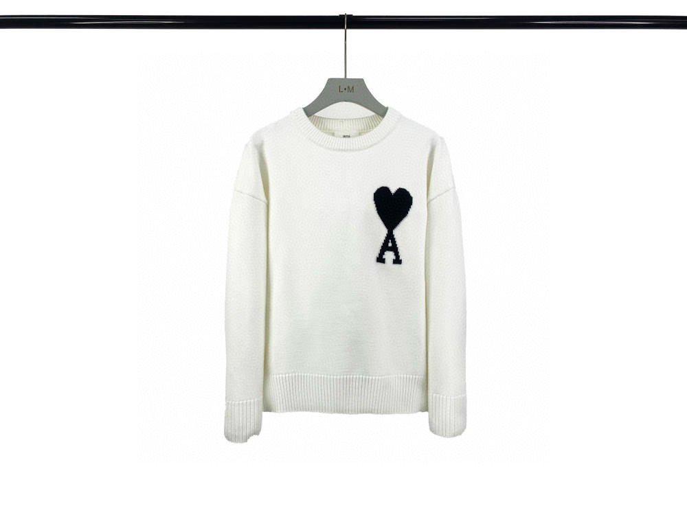 AMI Paris Ami De Coeur Wool Sweater M6050509 - Image 8