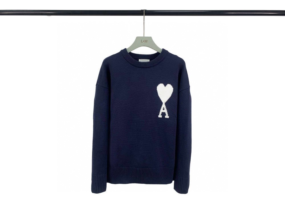 AMI Paris Ami De Coeur Wool Sweater M6050509 - Image 6