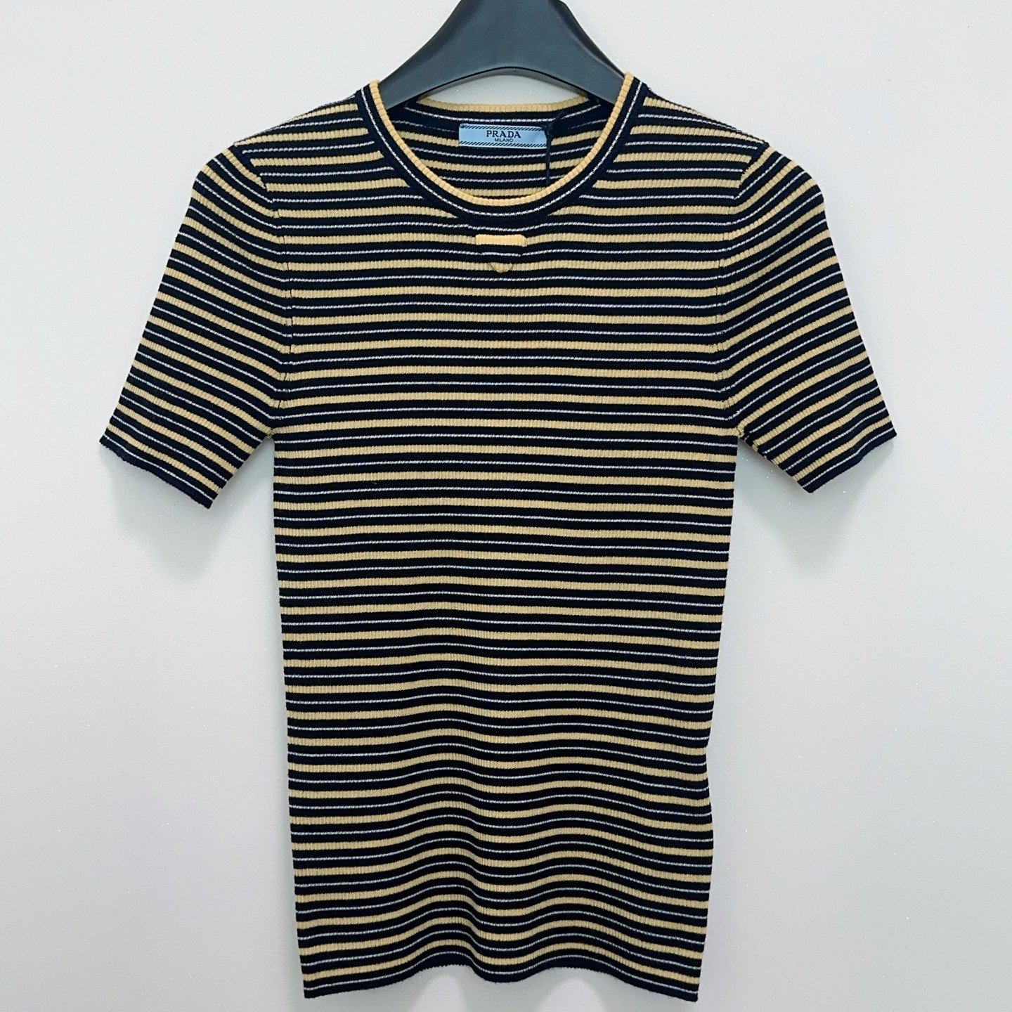 Prada Cotton Stripe Sweater Top W6050702