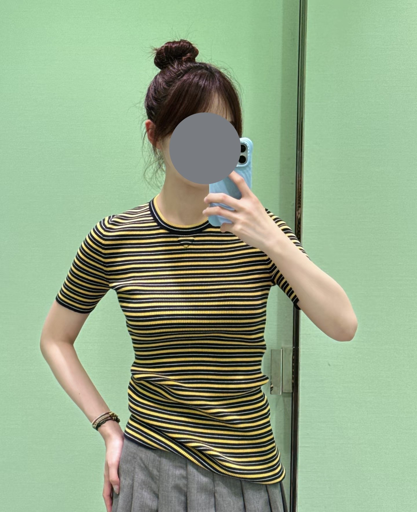 Prada Cotton Stripe Sweater Top W6050702 - Image 5
