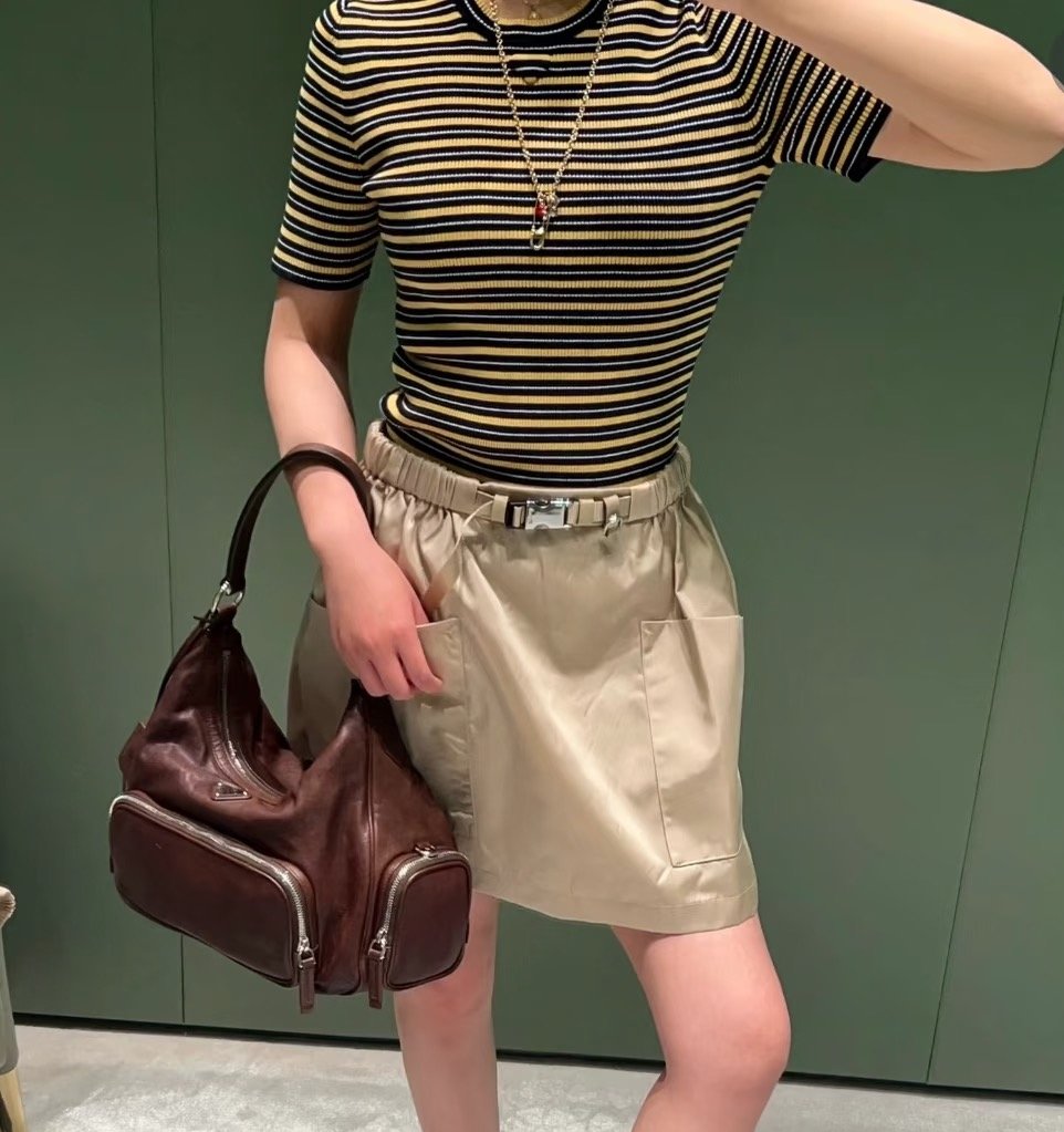 Prada Cotton Stripe Sweater Top W6050702 - Image 6