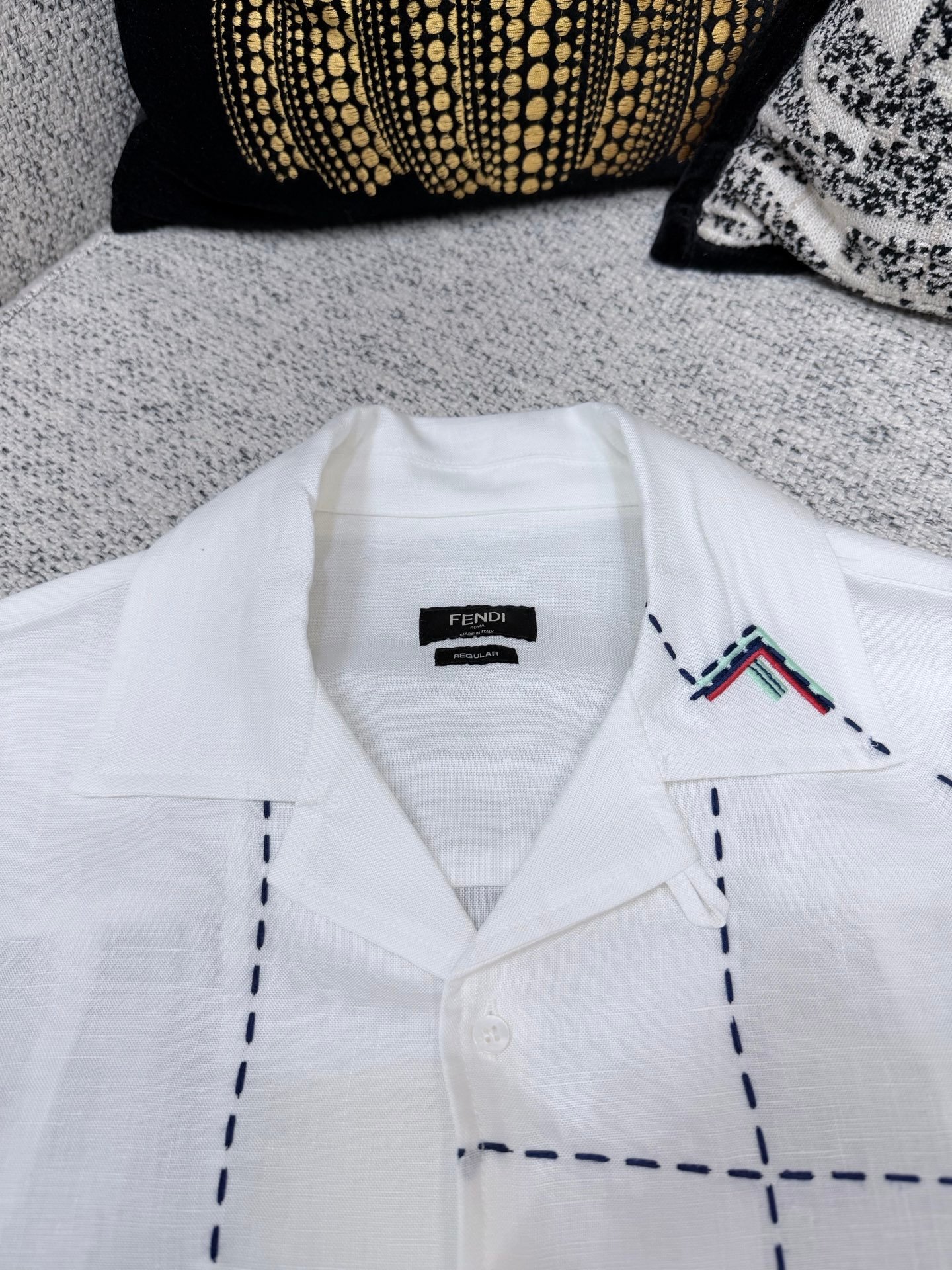 Fendi 2026 Spring/Summer collection - new bowling collar and short-sleeved shirts.M6051007 - Image 7