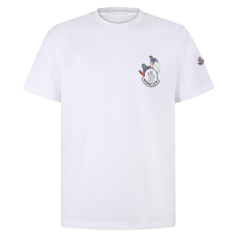 MONCLER SpaceMonDuck Cotton Printed T-Shirt M6051102