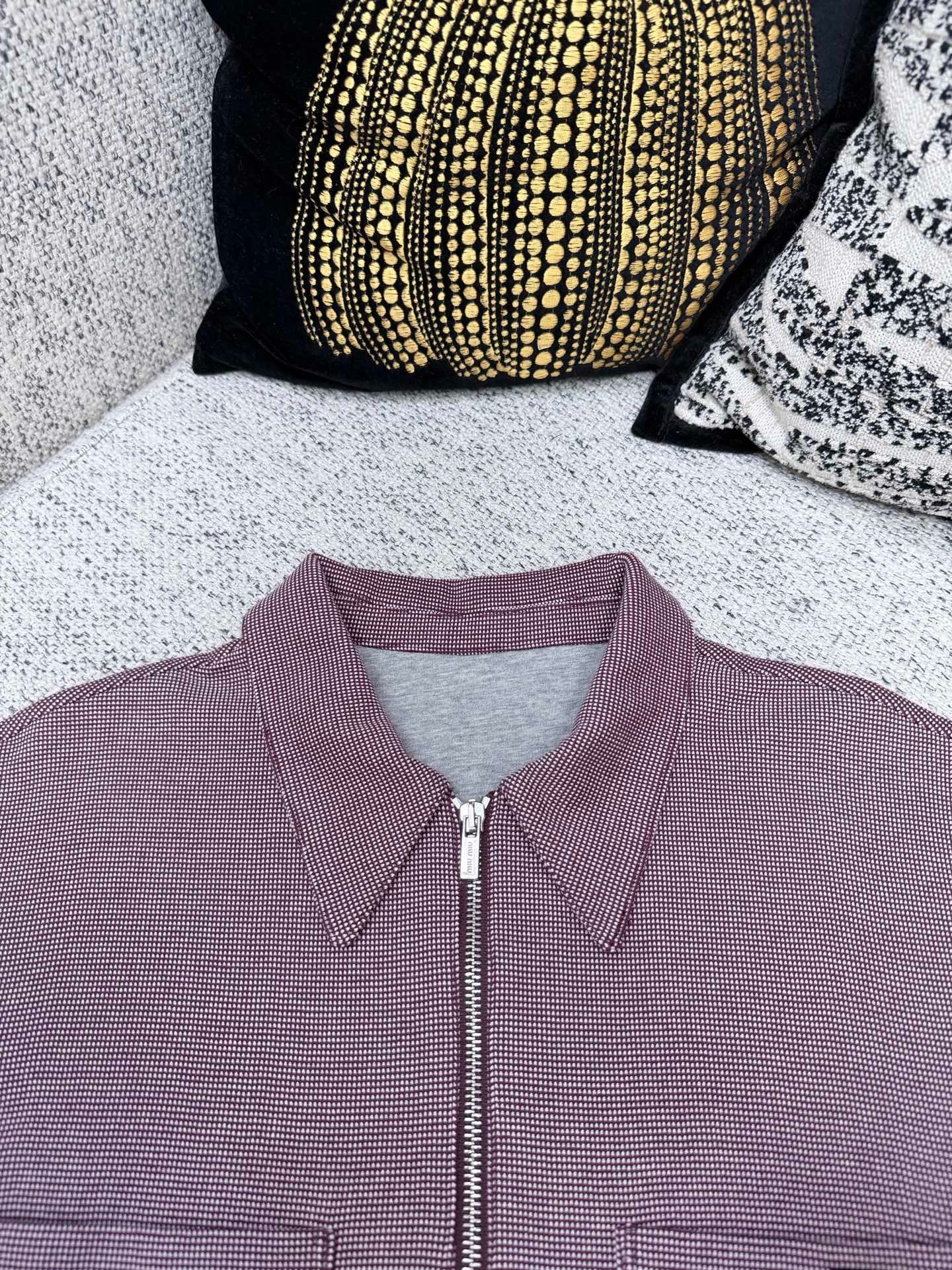 MIUMIU 26ss Spring/Summer Knit Polo Shirt T-Shirt Short SleeveM6051106 - Image 4