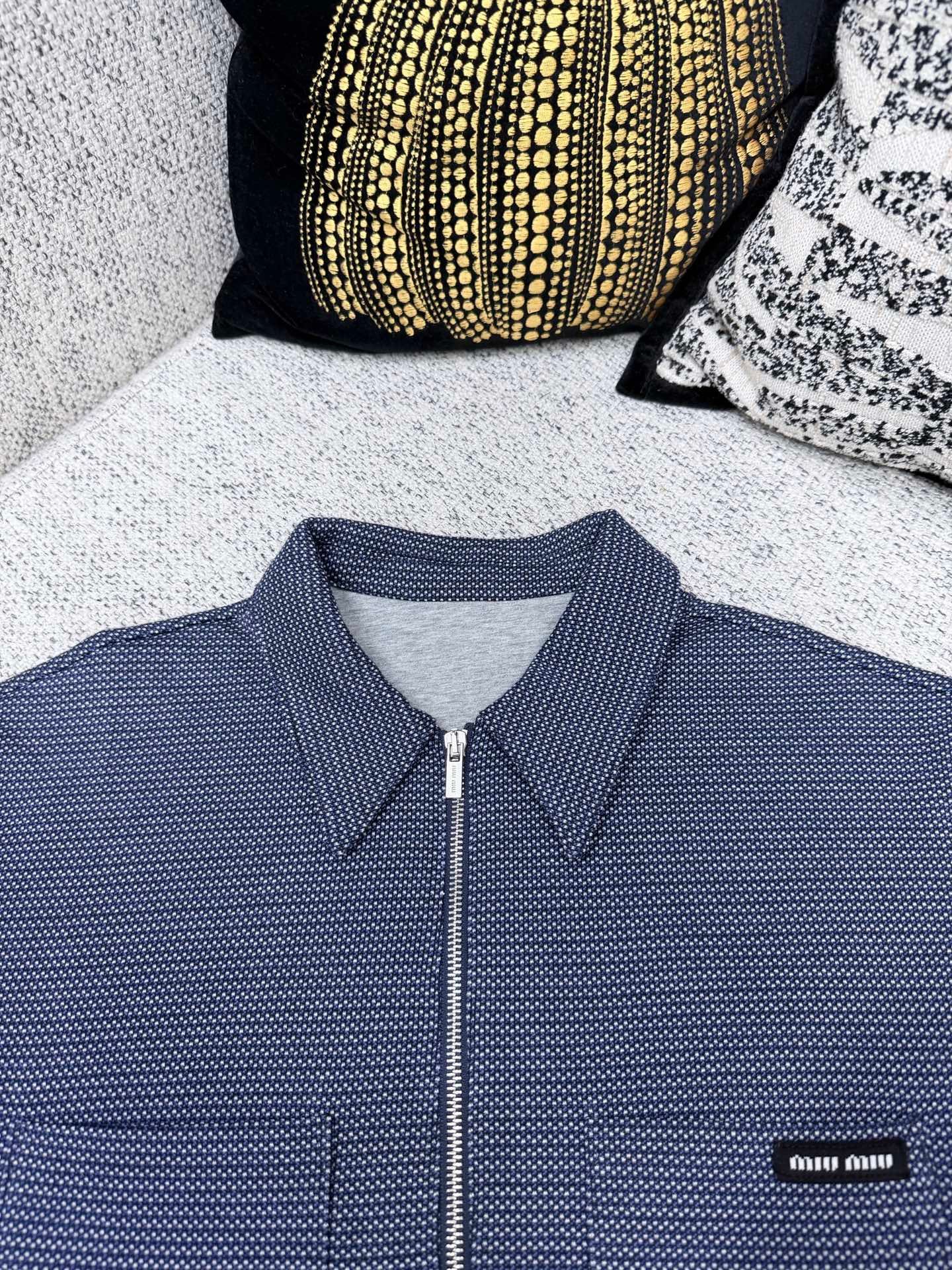 MIUMIU 26ss Spring/Summer Knit Polo Shirt T-Shirt Short SleeveM6051106 - Image 8
