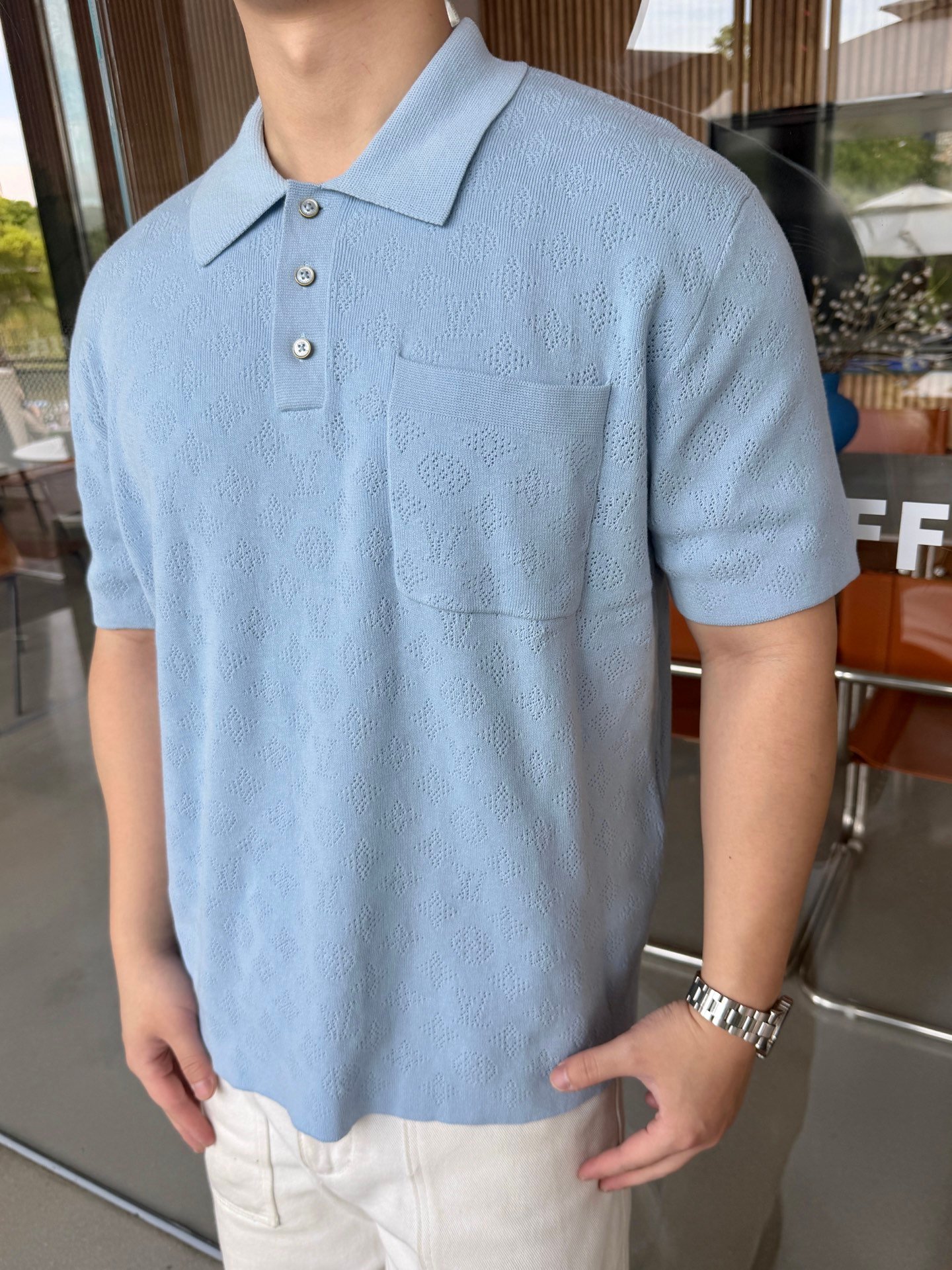 LOUIS VUITTON Mesh Net Polo ShirtM6051302 - Image 4