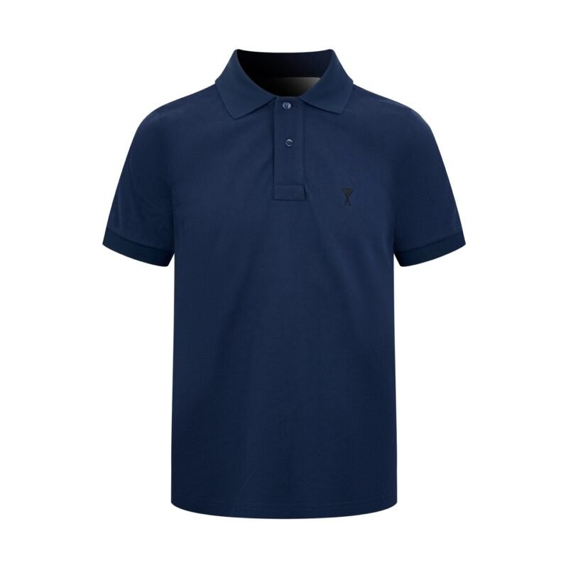 Ami Paris Embroidered Logo Polo Shirt M6051306