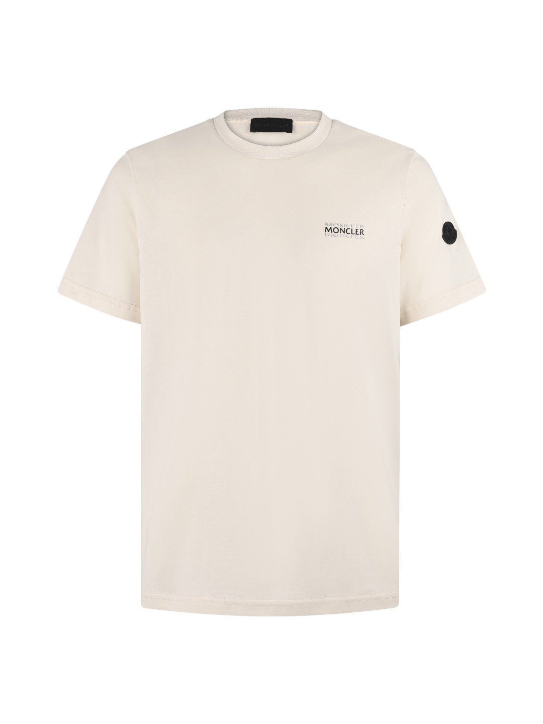 MONCLER 26SS Cotton Logo Embroidered Knit T-shirt M6051403 - Image 7