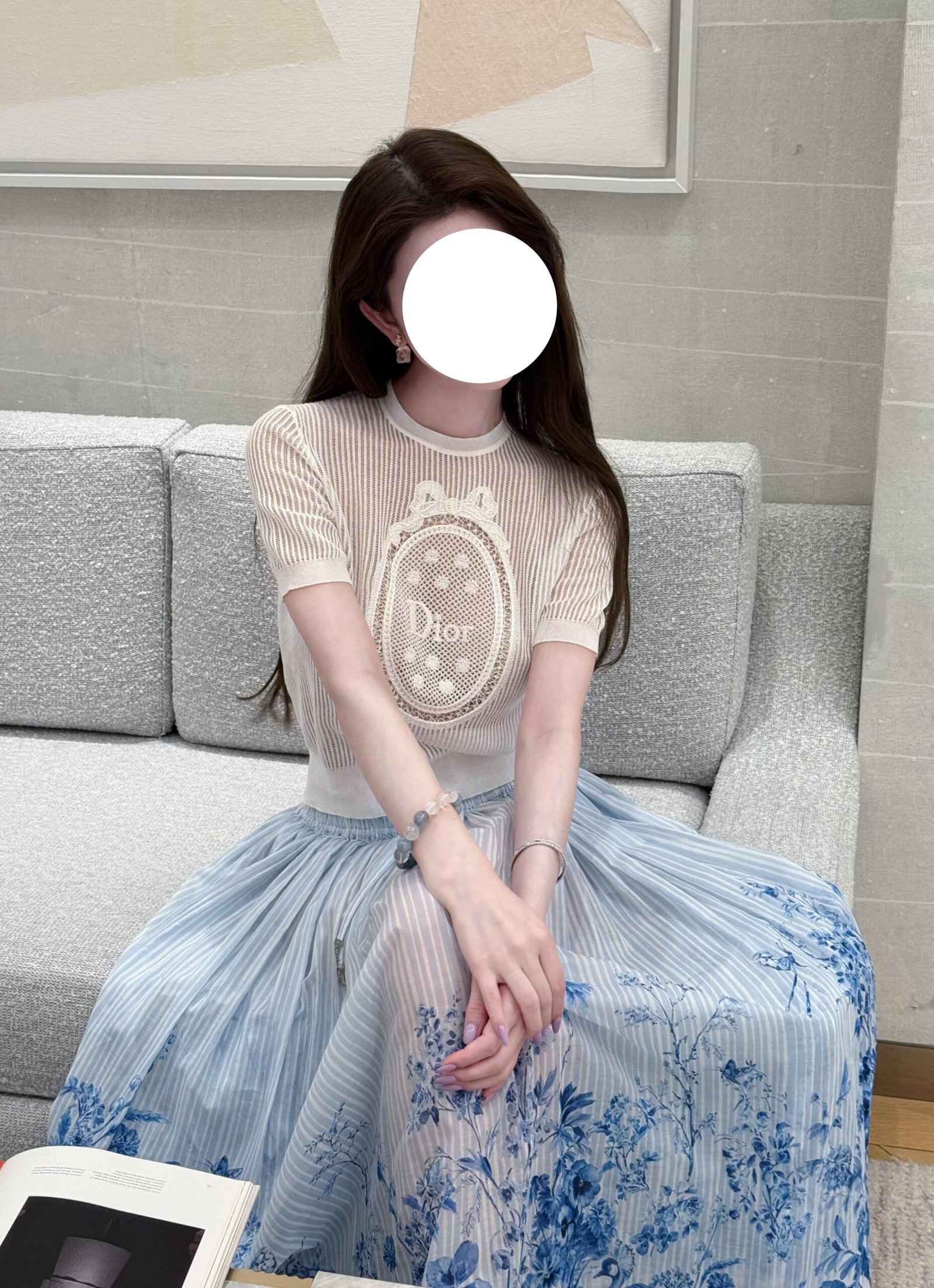 Dior médaillon short sleeved sweater W6051302 - Image 5