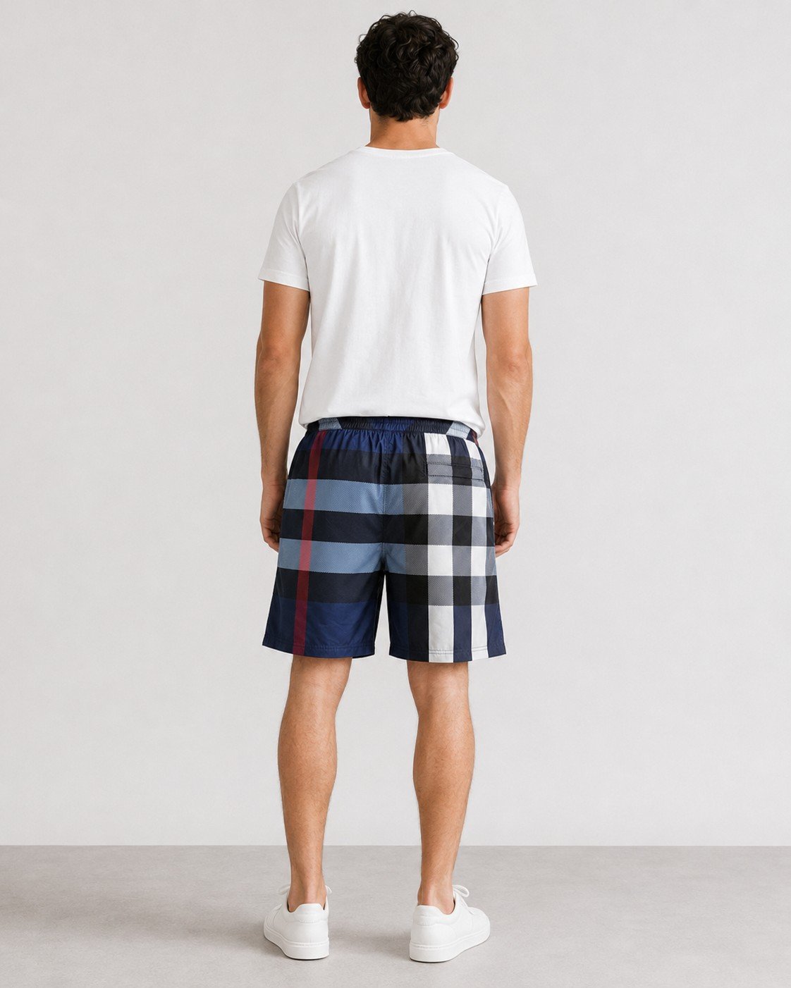 Classic checkered beach pants M6051803 - Image 5