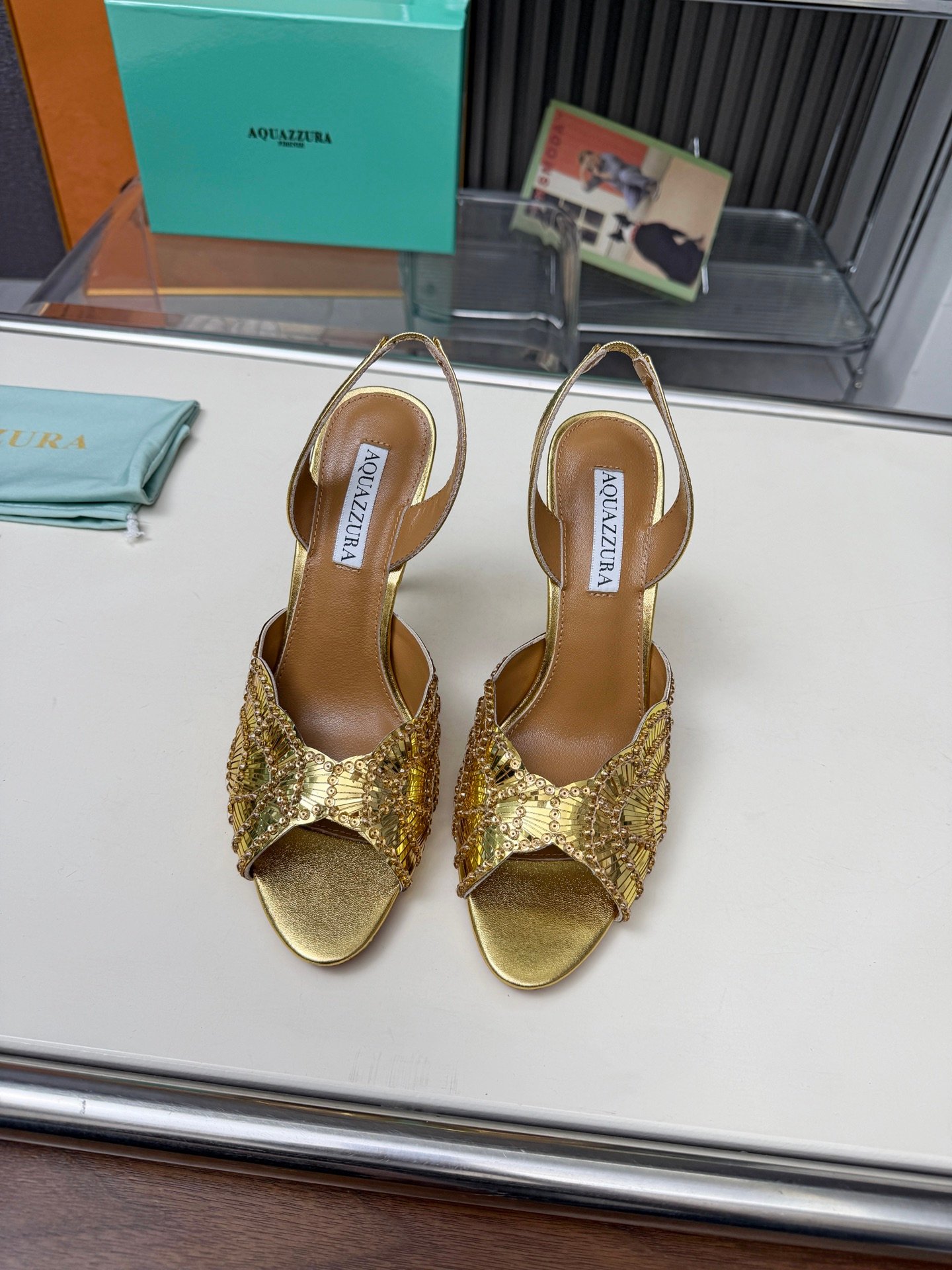 Aquazzura Ce Soir Sandal 105 B6051401 - Image 5