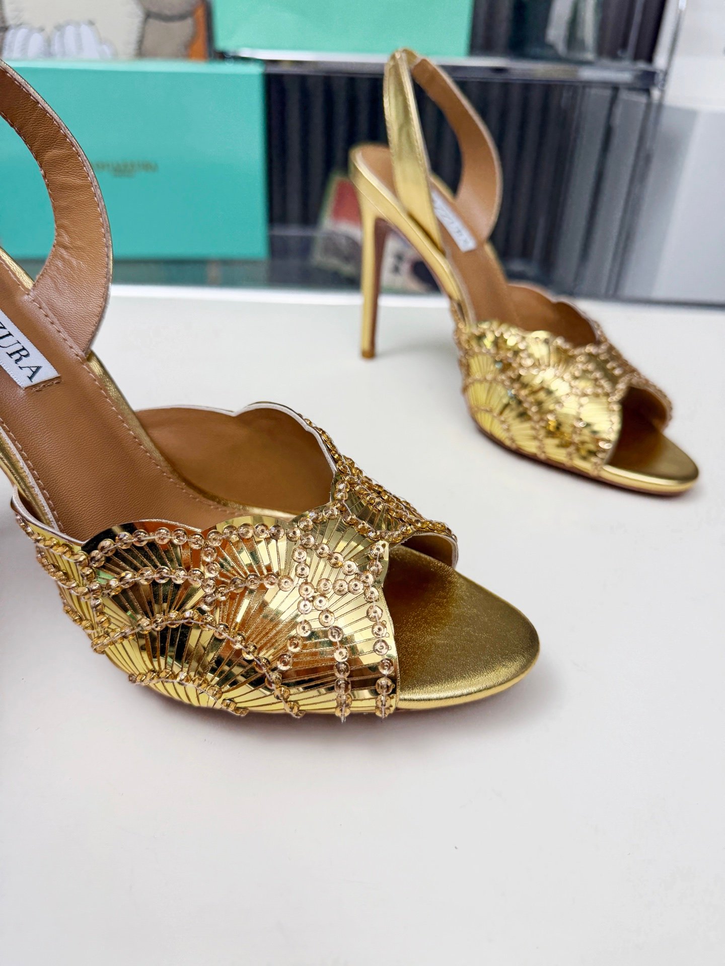 Aquazzura Ce Soir Sandal 105 B6051401 - Image 6