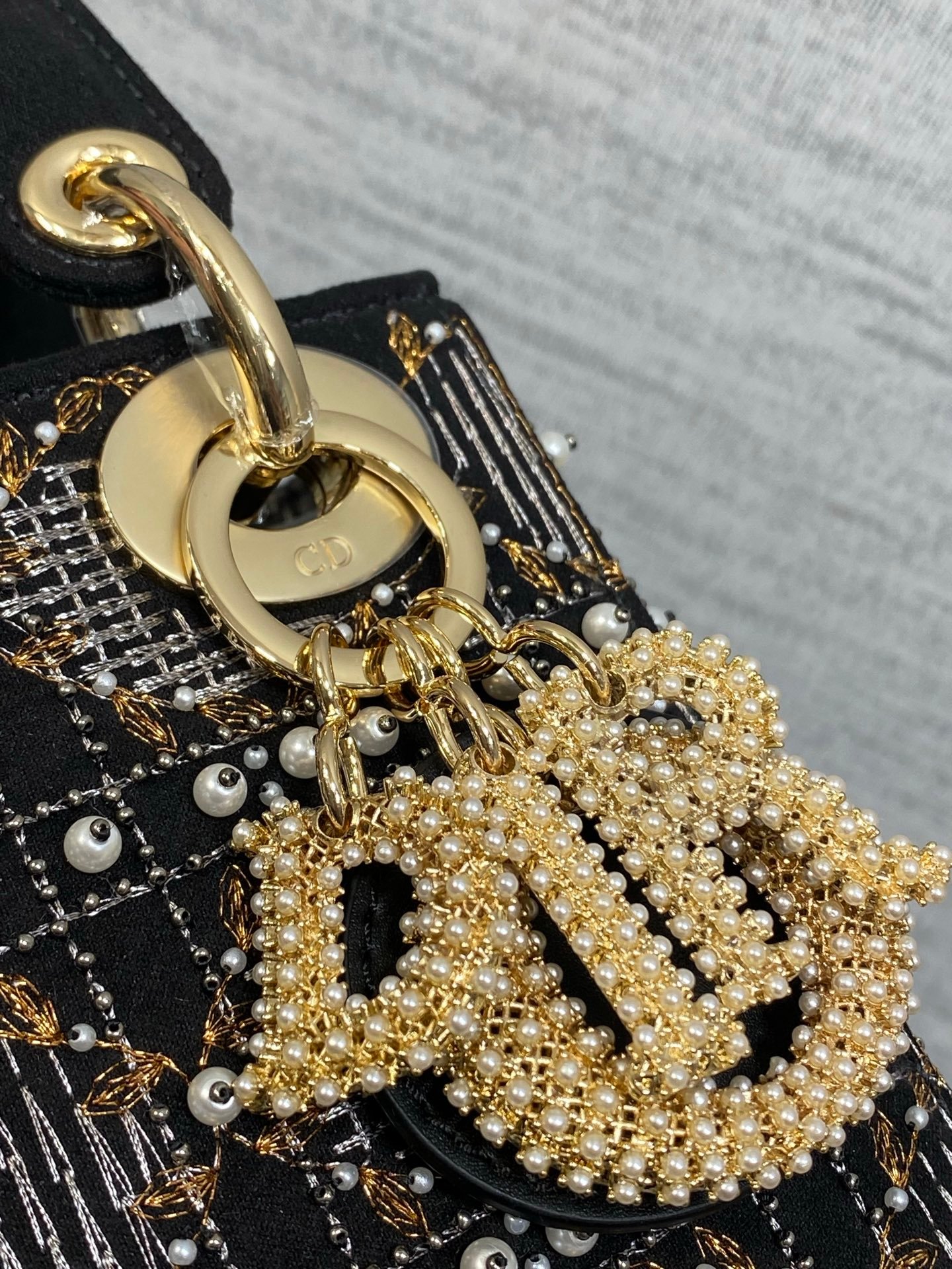 Christian Dior Lambskin Beaded Fringe B6051502 - Image 10