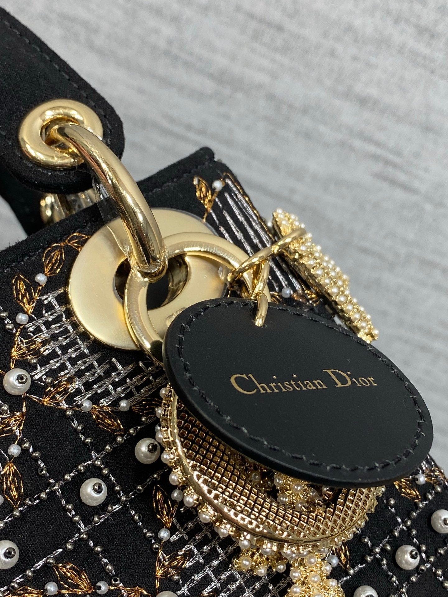 Christian Dior Lambskin Beaded Fringe B6051502 - Image 9