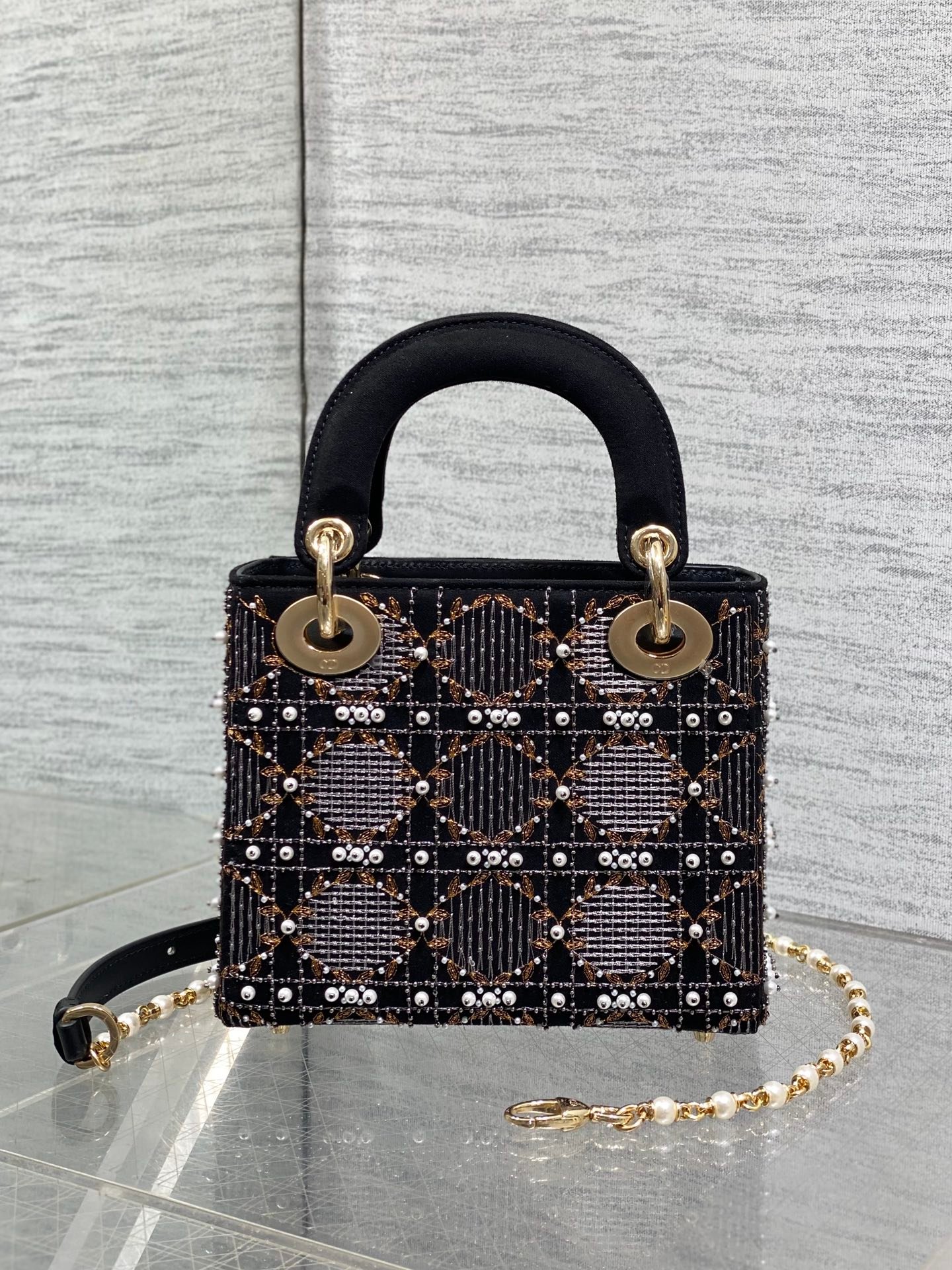 Christian Dior Lambskin Beaded Fringe B6051502 - Image 8