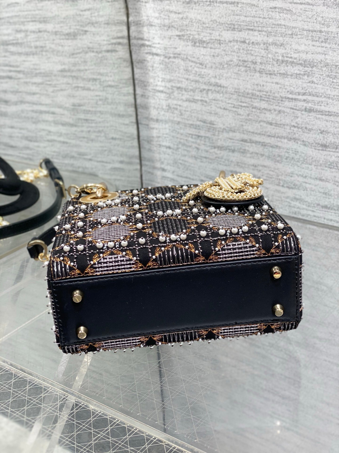 Christian Dior Lambskin Beaded Fringe B6051502 - Image 6