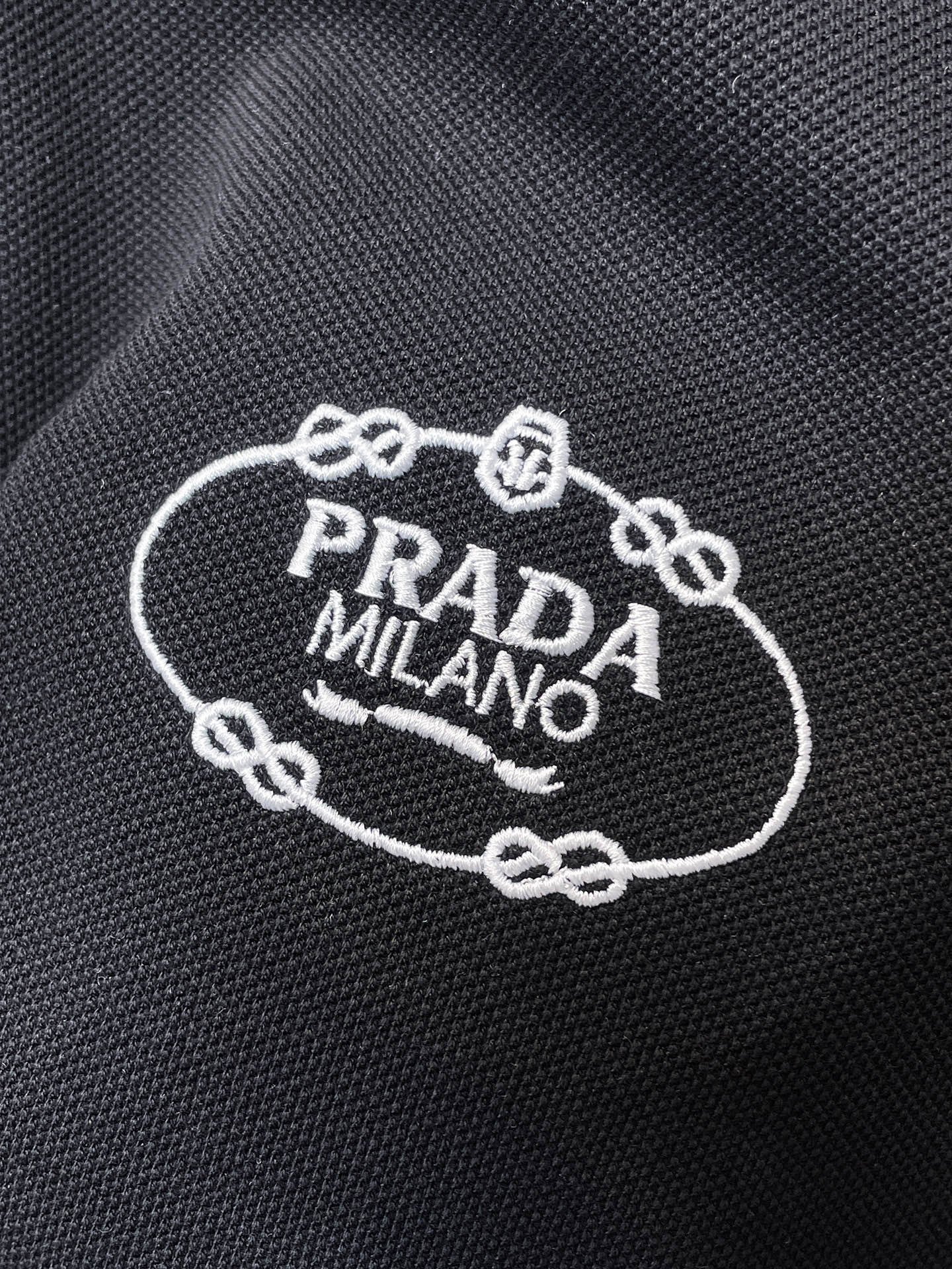 Prada 2026ss Summer New Style Collarless Polo Shirt M6051503 - Image 5