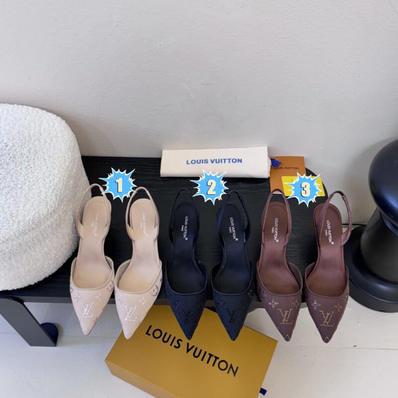 Louis Vuitton Gala Slingback Pumps. B6051601