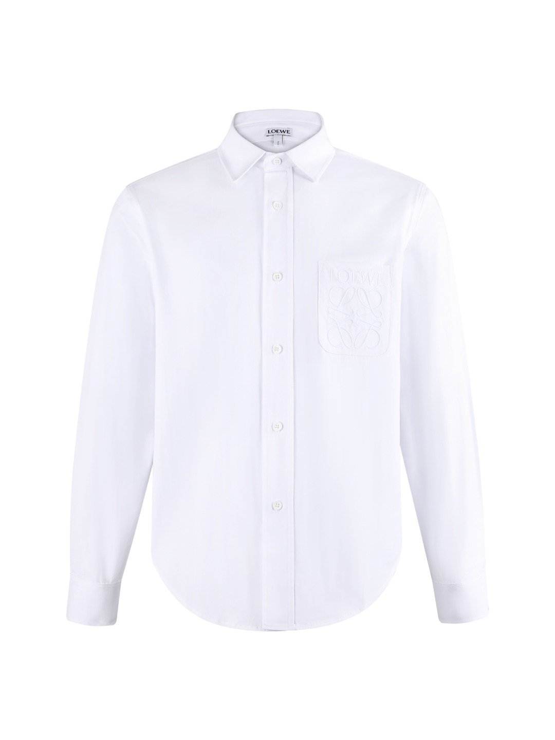 LOEWE 26SS Cotton Embroidered LOGO Logo Long-Sleeved Shirt M6051902 - Image 6