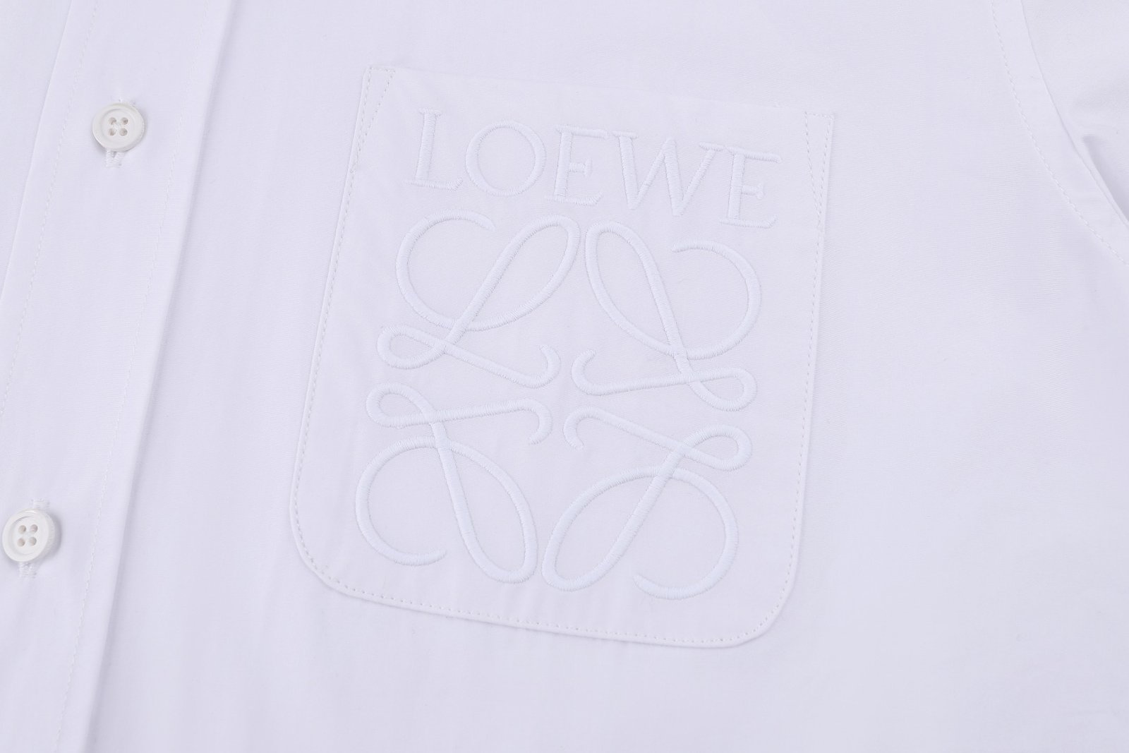 LOEWE 26SS Cotton Embroidered LOGO Logo Long-Sleeved Shirt M6051902 - Image 14