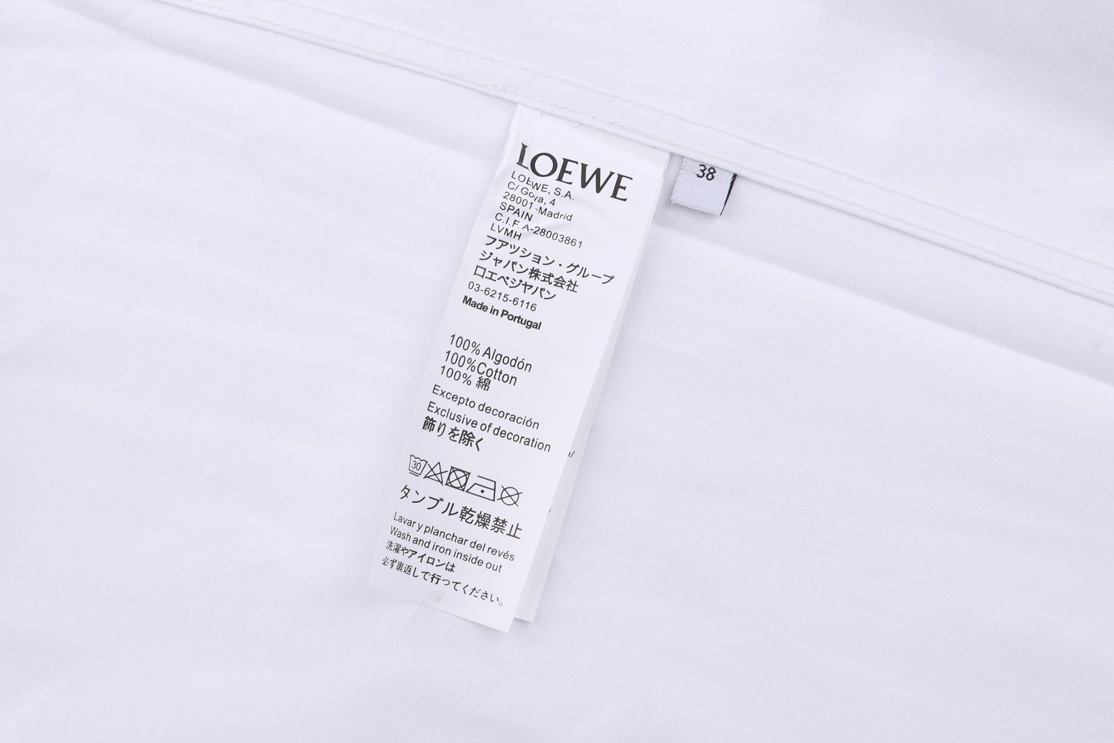 LOEWE 26SS Cotton Embroidered LOGO Logo Long-Sleeved Shirt M6051902 - Image 18