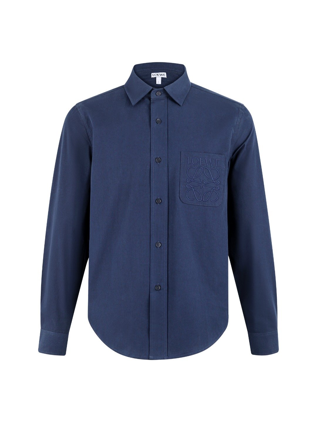 LOEWE 26SS Cotton Embroidered LOGO Logo Long-Sleeved Shirt M6051902 - Image 7