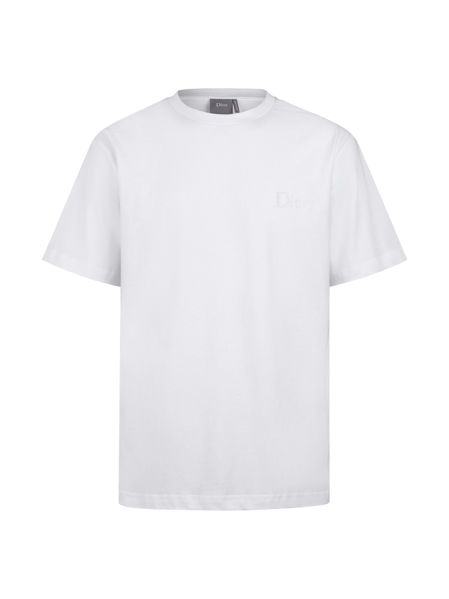 DIOR 2026 Spring/Summer Collection Cotton Embroidered Plain-Weave Short-Sleeved T-Shirt M6051903 - Image 6