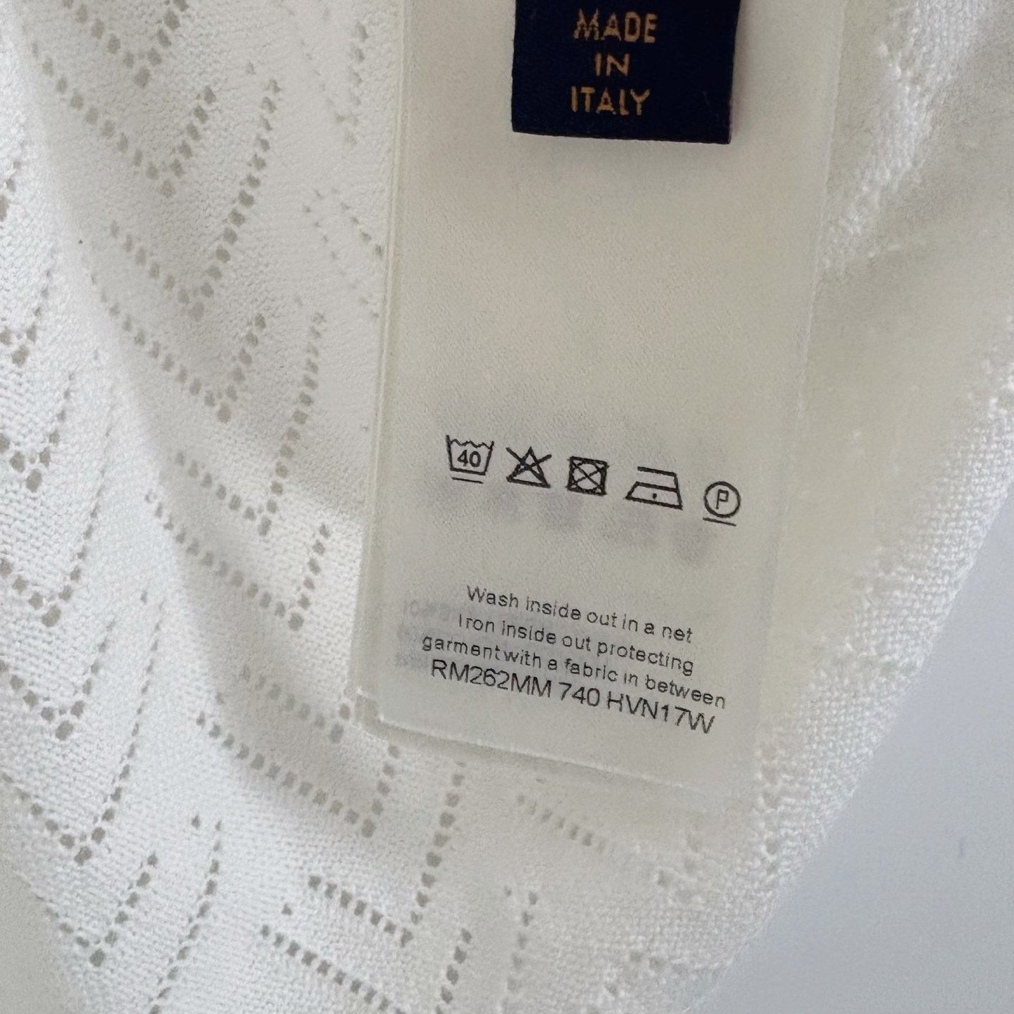 Polo white short-sleeved shirt M6052006 - Image 9