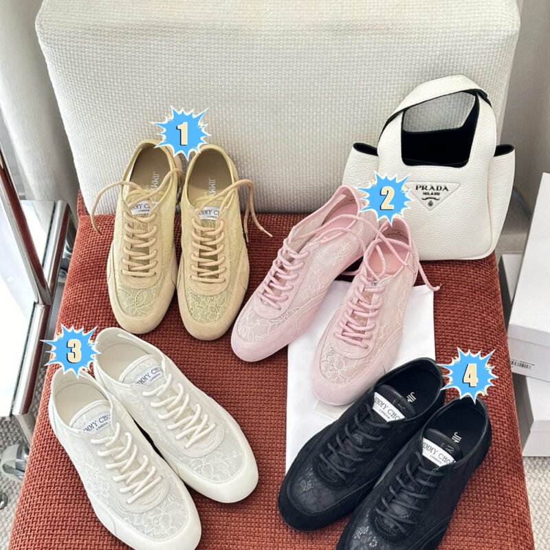 Jimmy Choo Sunny Lace Low-Top Sneakers B6051903