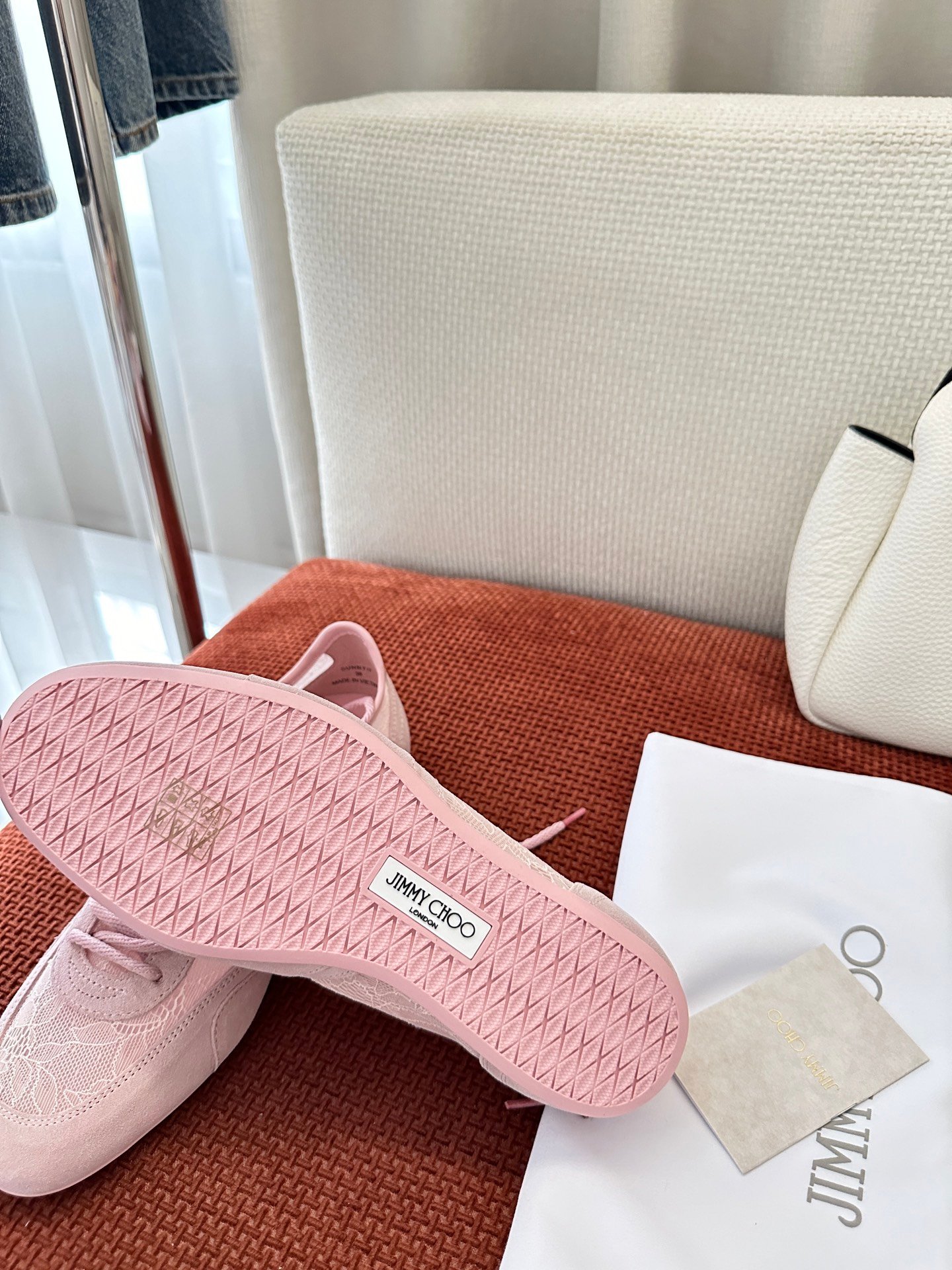 Jimmy Choo Sunny Lace Low-Top Sneakers B6051903 - Image 11