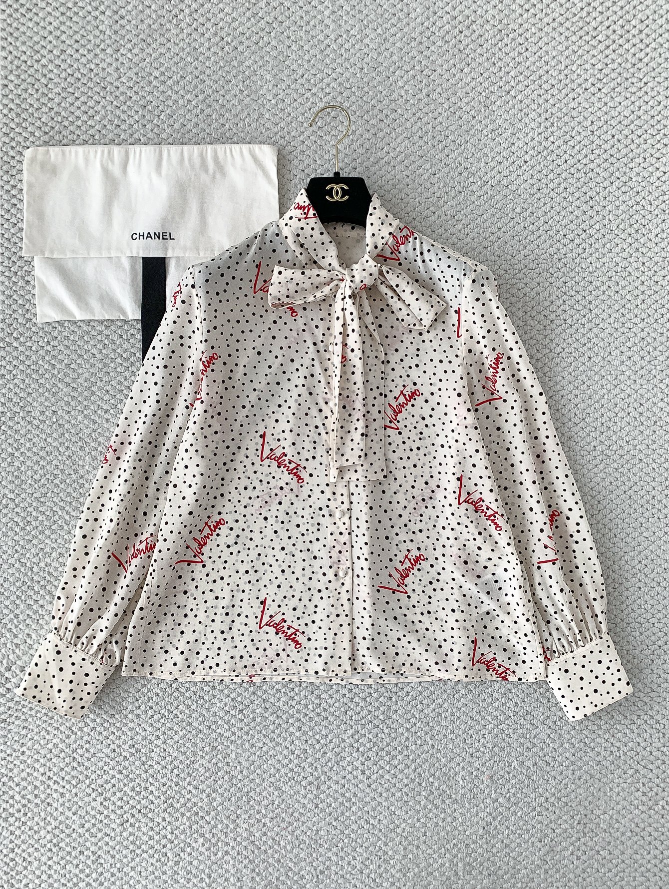Valentino Multi Silk Plus De Pois Blouse W6051902