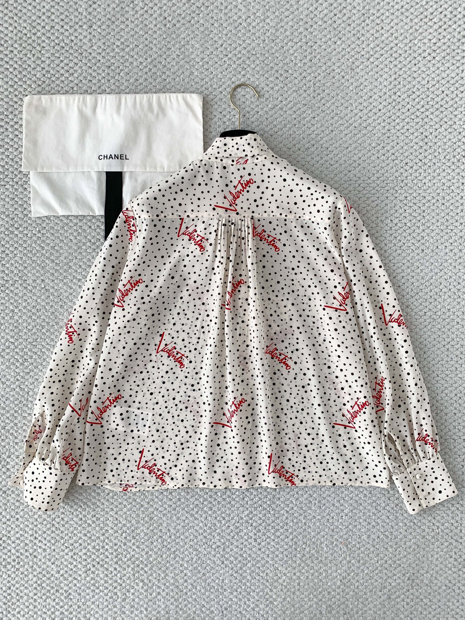 Valentino Multi Silk Plus De Pois Blouse W6051902 - Image 3
