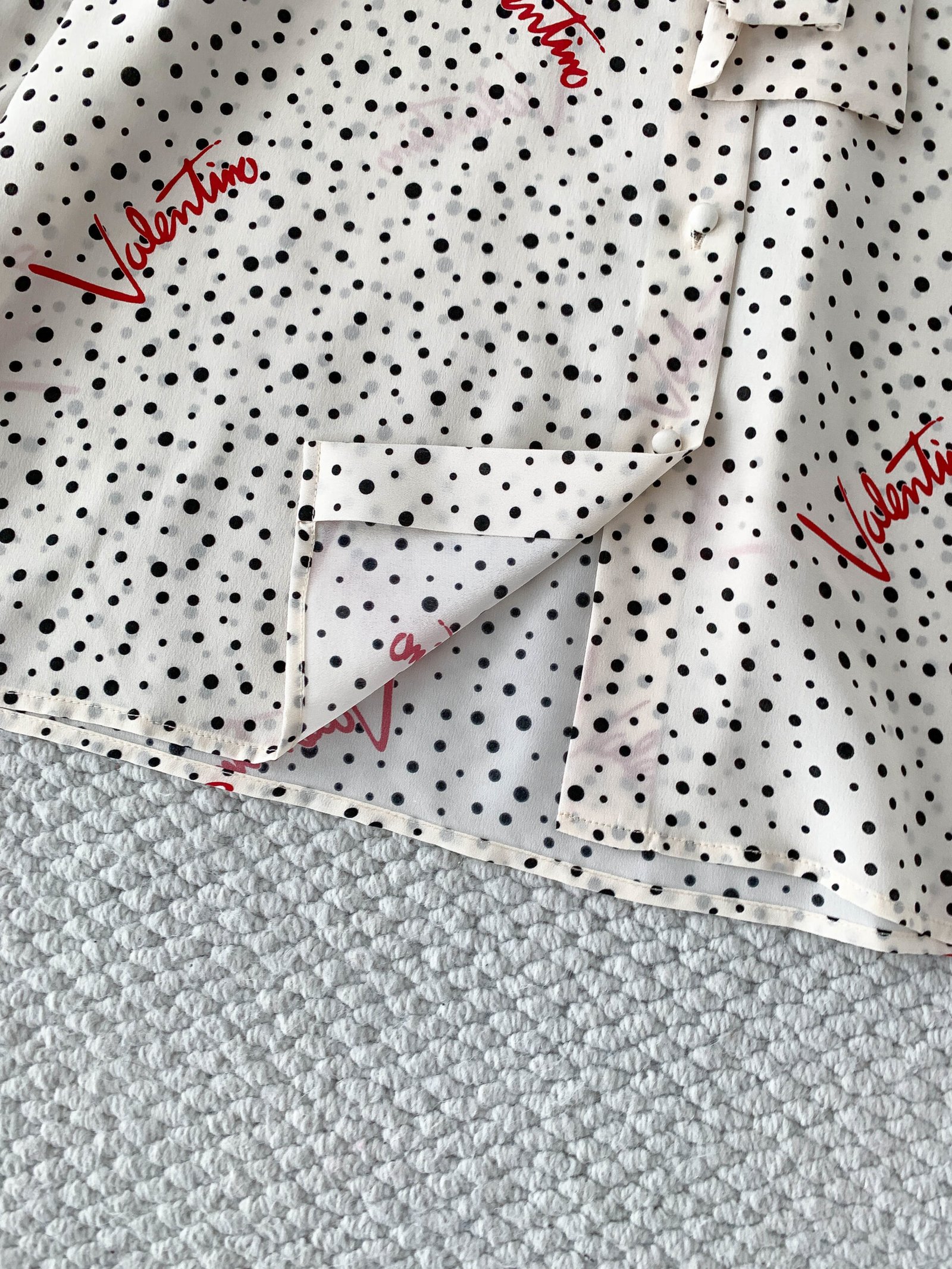 Valentino Multi Silk Plus De Pois Blouse W6051902 - Image 5