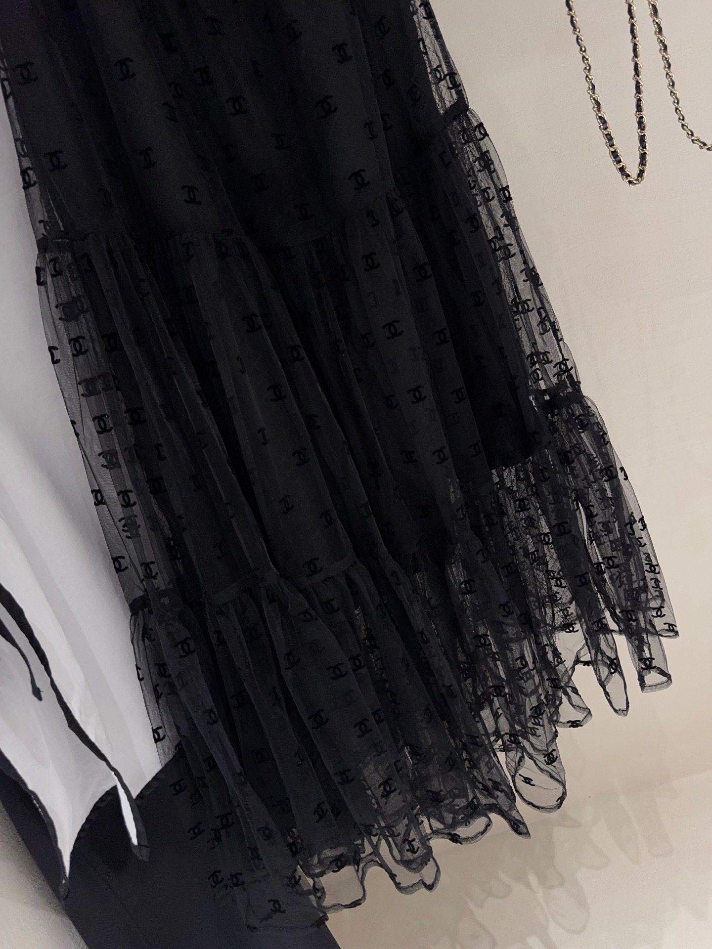 Chanel multi-layered chiffon half-length dress W6052104 - Image 6