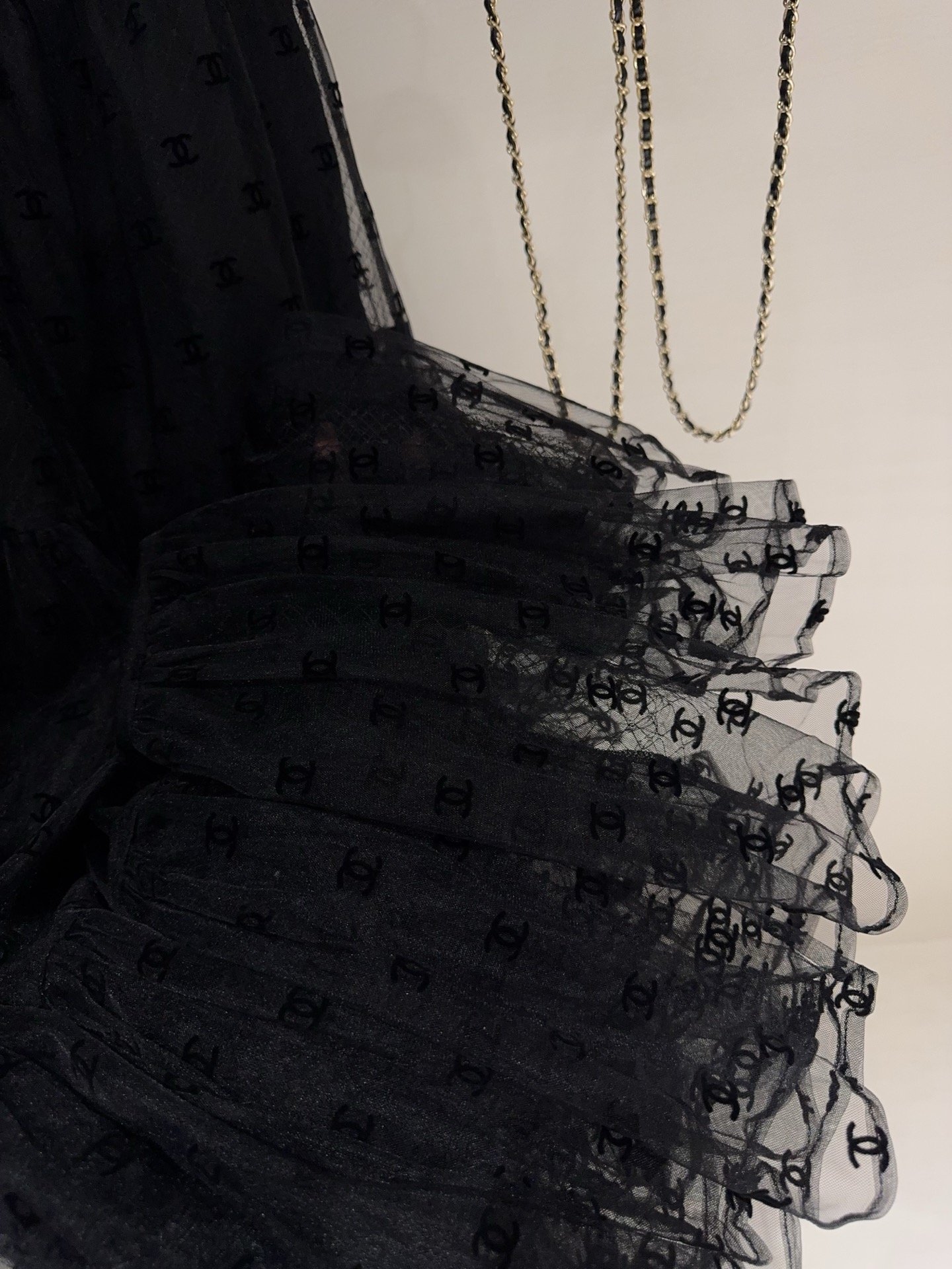 Chanel multi-layered chiffon half-length dress W6052104 - Image 7