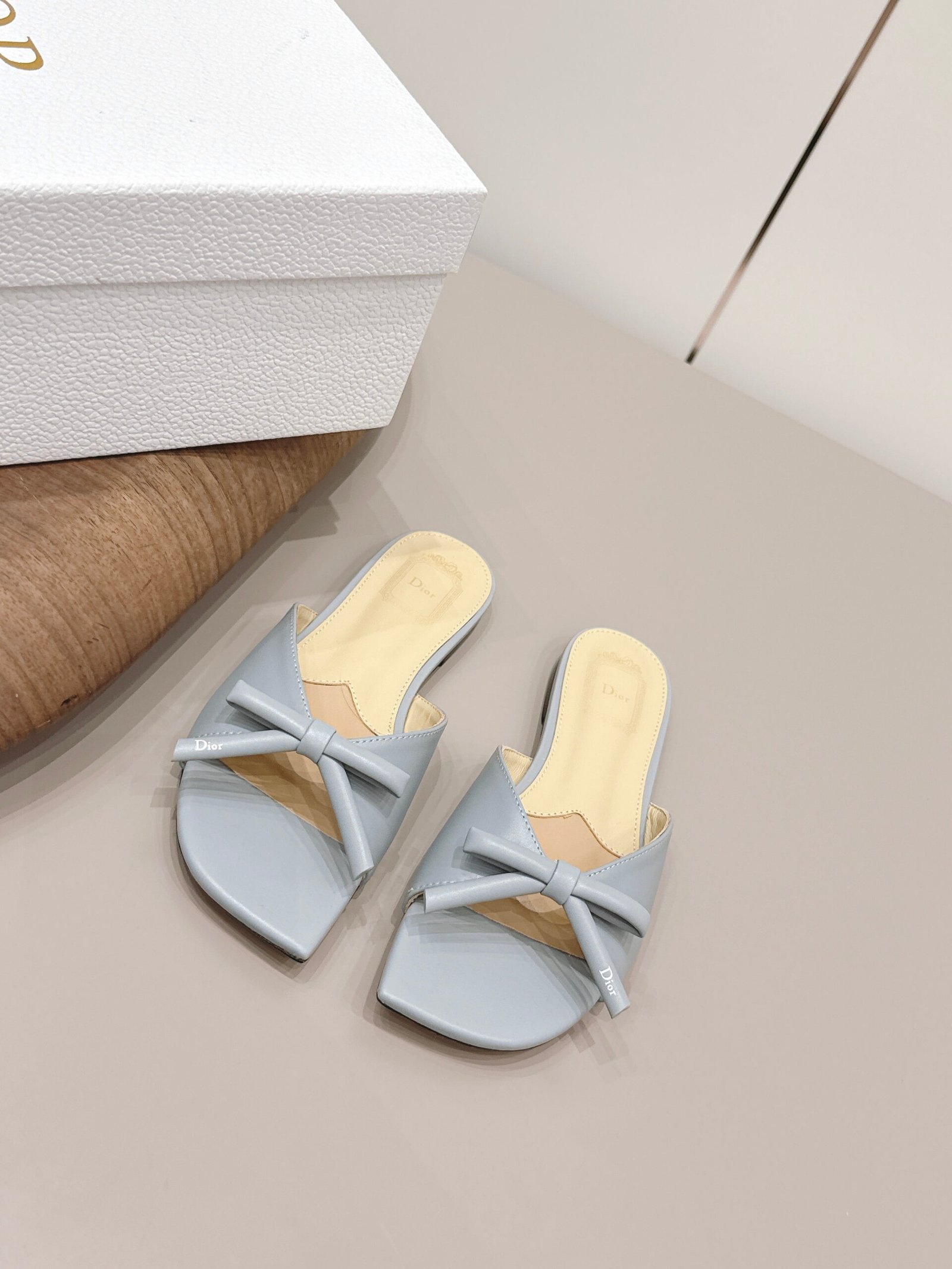 Dior bow flat sandals B6052102 - Image 8