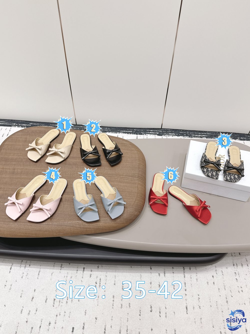 Dior bow flat sandals B6052102