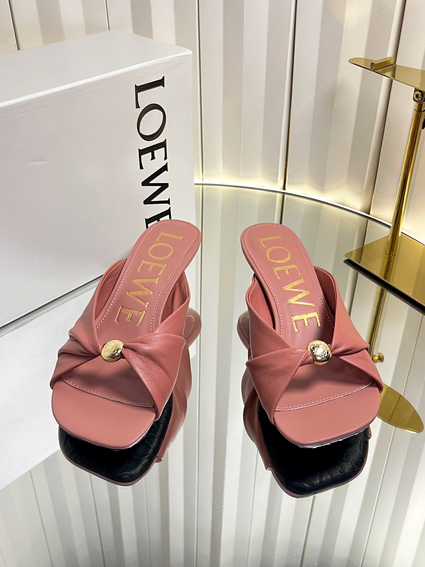 LOEWE Toys Penta Knot Detail High Heels B6052104 - Image 5