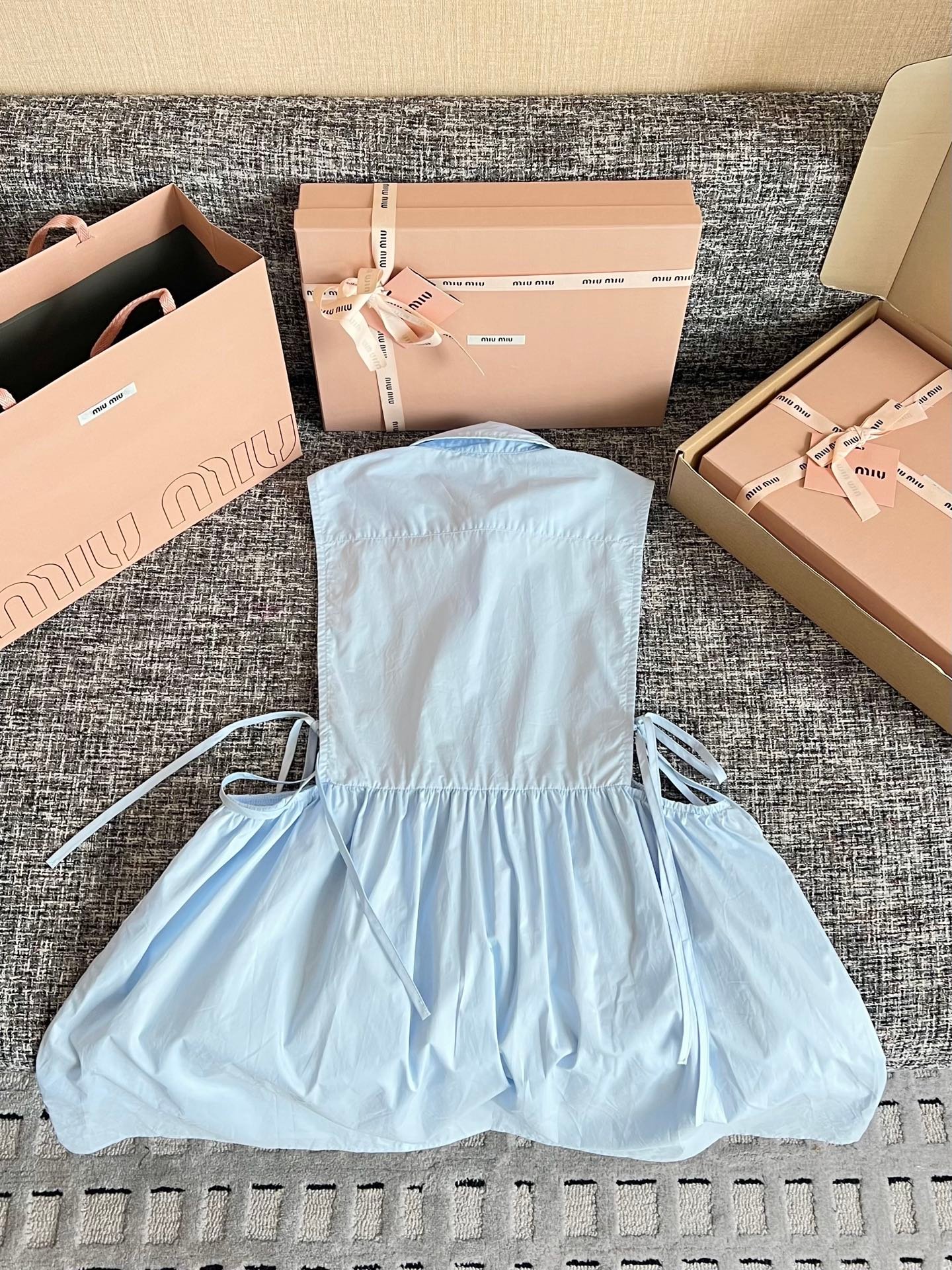 Miu Miu Poplin Side Tie Dress W6052203 - Image 5