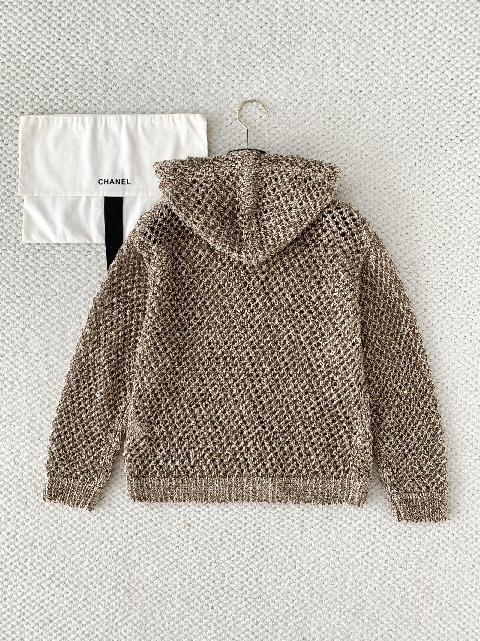 Brunello Cucinelli Shimmering Net Knit Zip Hooded Cardigan W6052503 - Image 3