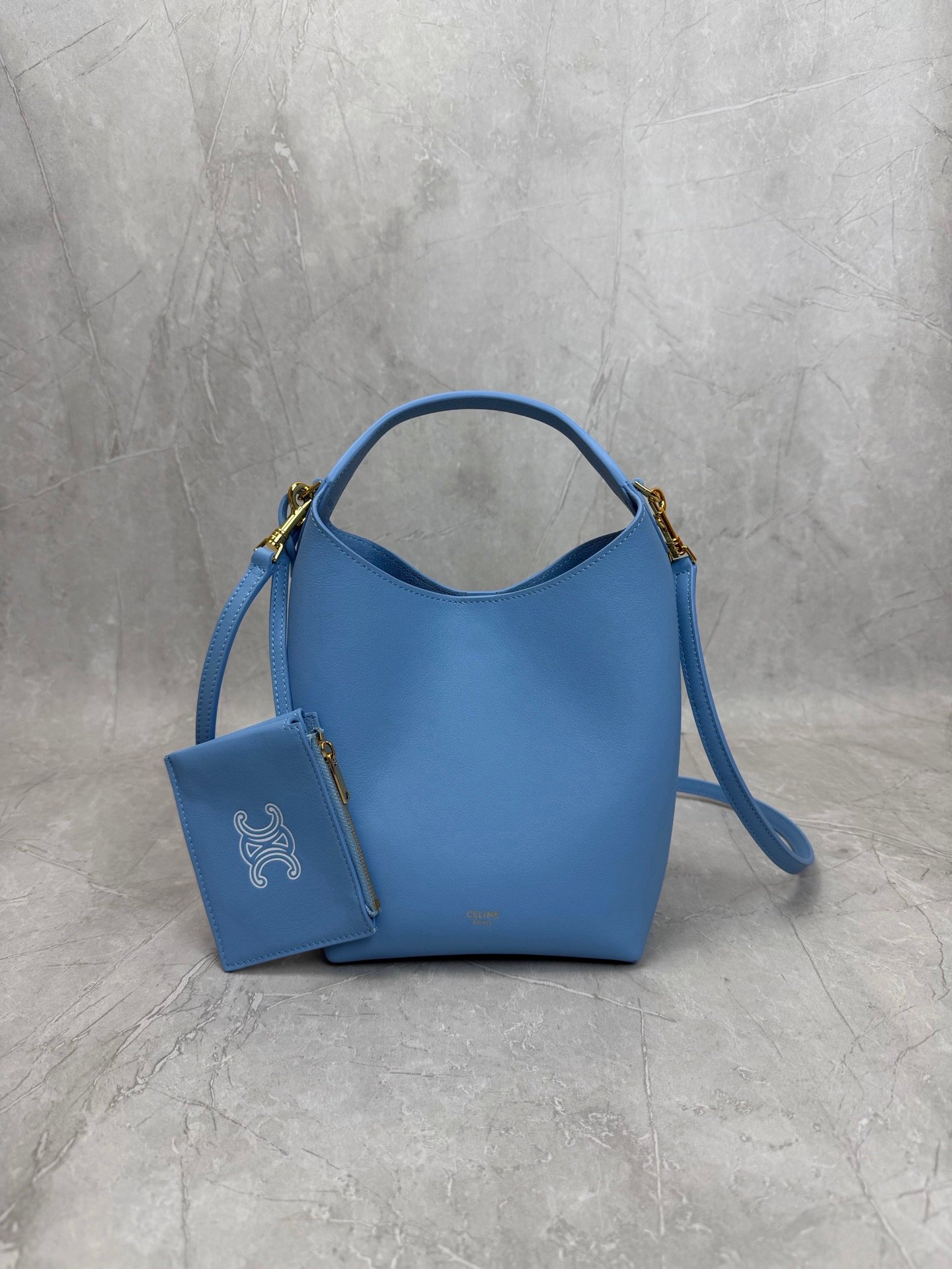 CELINE Small Size Hobo Handbag B6052501 - Image 6
