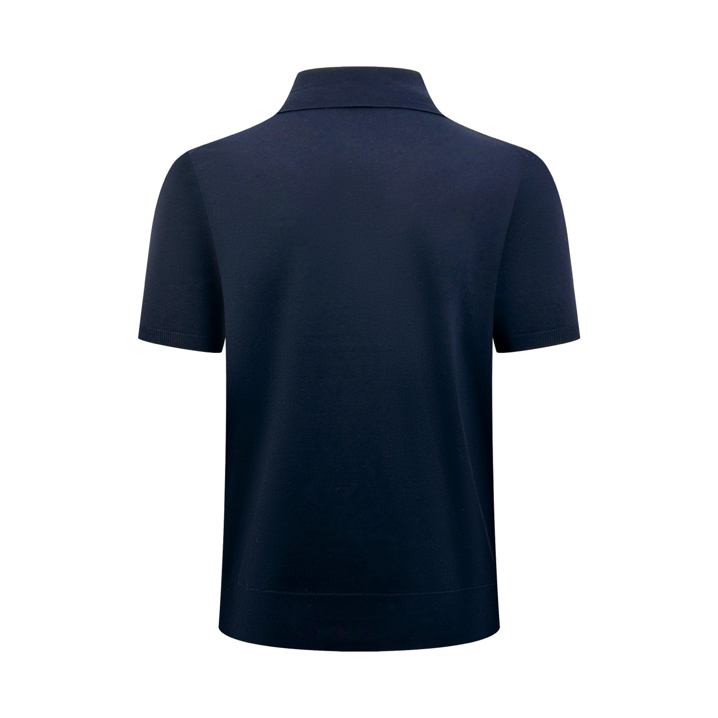Prada Embroidered Logo Polo Neck Knit Shirt M6052502 - Image 6
