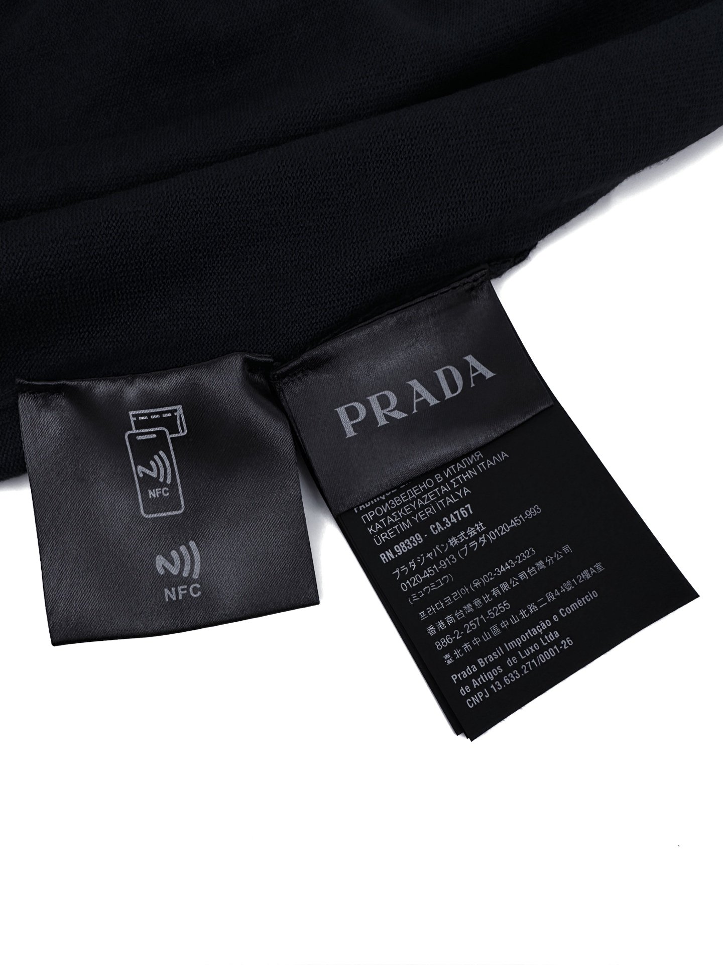 Prada Embroidered Logo Polo Neck Knit Shirt M6052502 - Image 13
