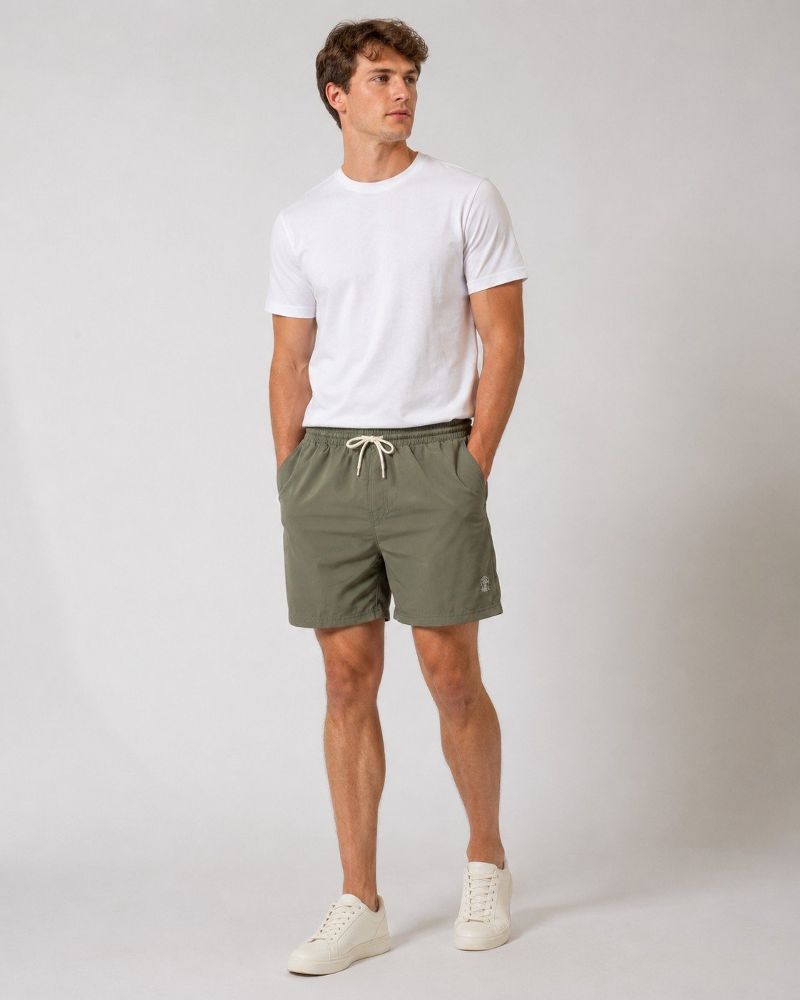 BC Embroidered Solid Color Beach Pants M6052506 - Image 2