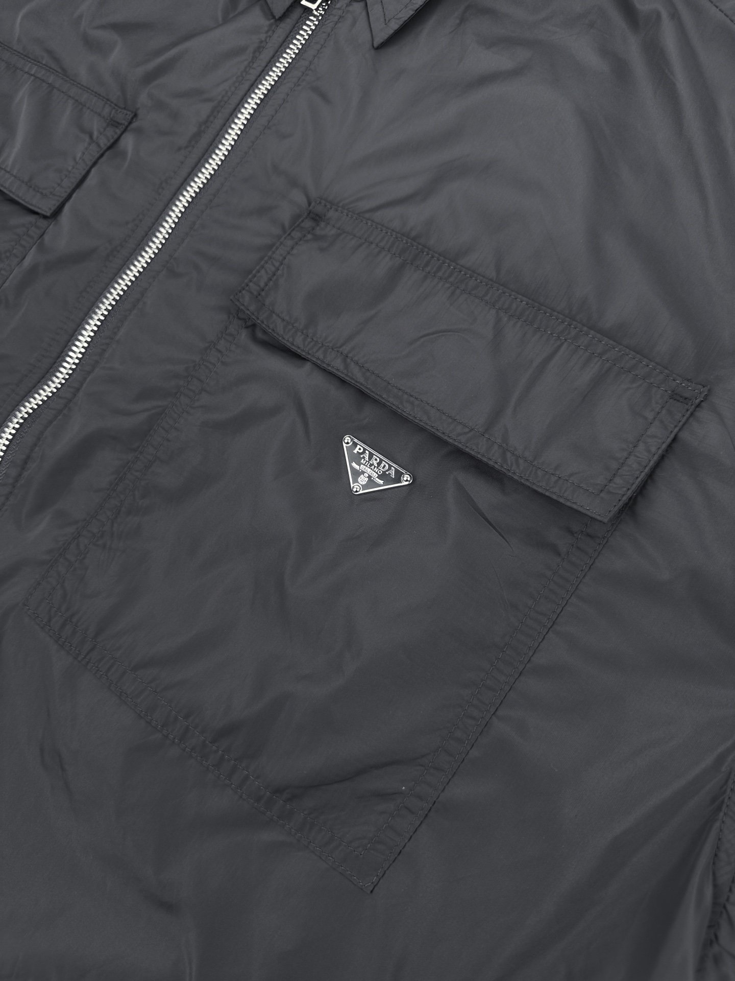 Prada Triangle Logo Pocket Shirt M6052601 - Image 12