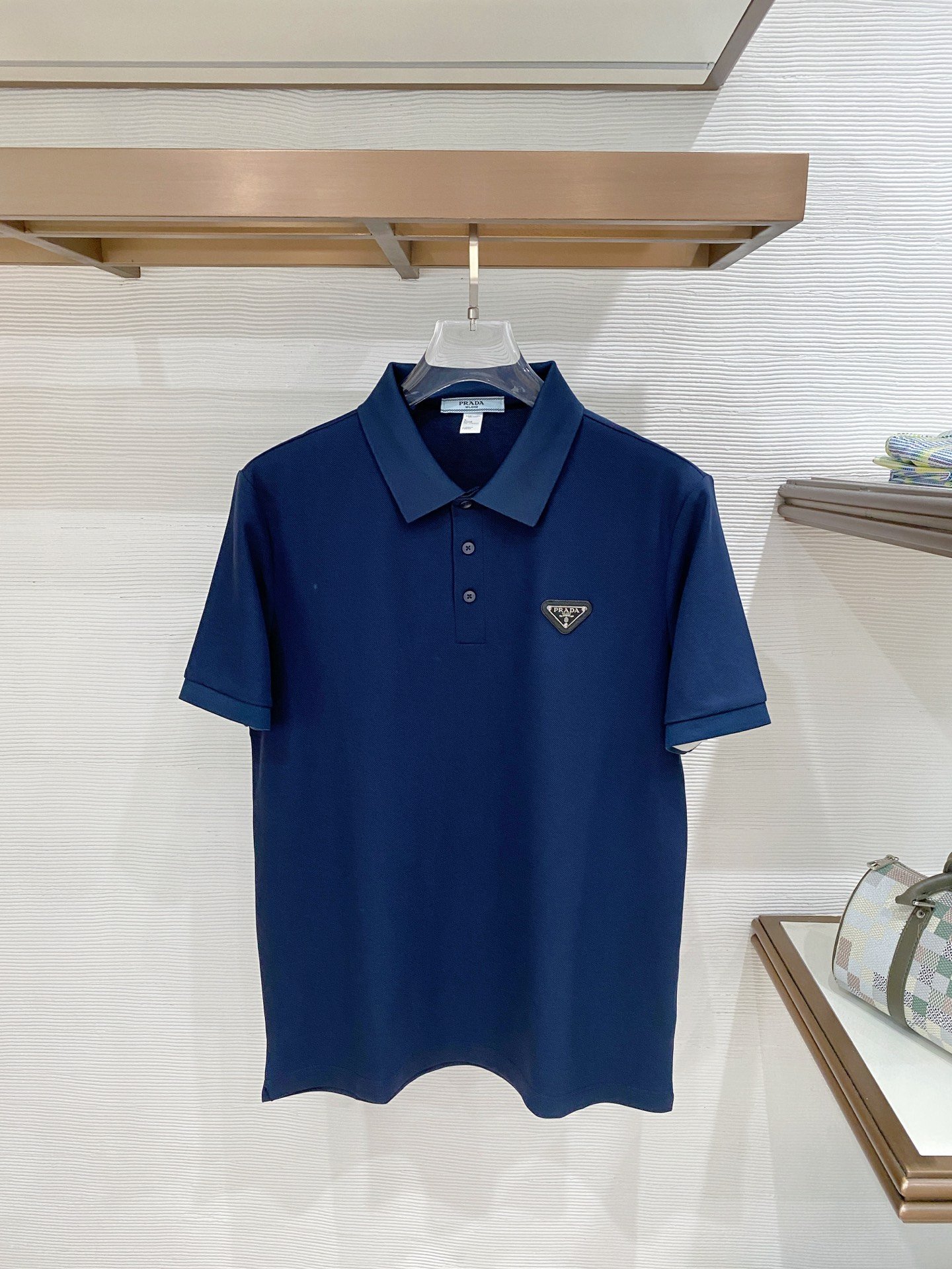 Prada Summer New Collection: Collared Polo Short-Sleeved Shirt M6052702 - Image 3