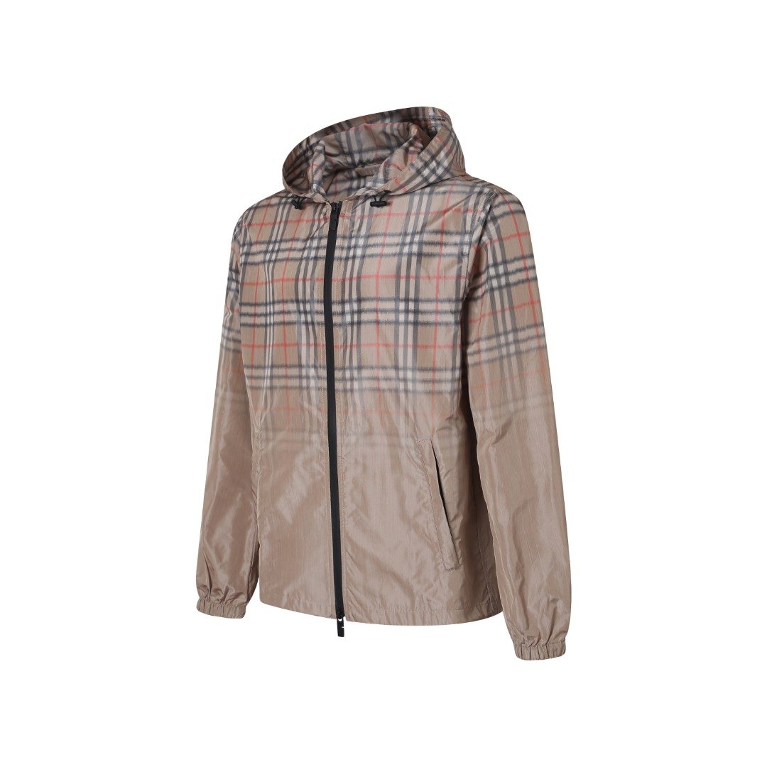 Bur Gradient Pattern Hooded Coat M6052802 - Image 4