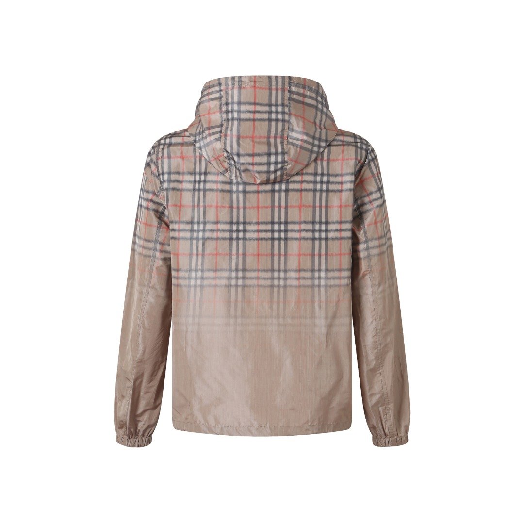 Bur Gradient Pattern Hooded Coat M6052802 - Image 3