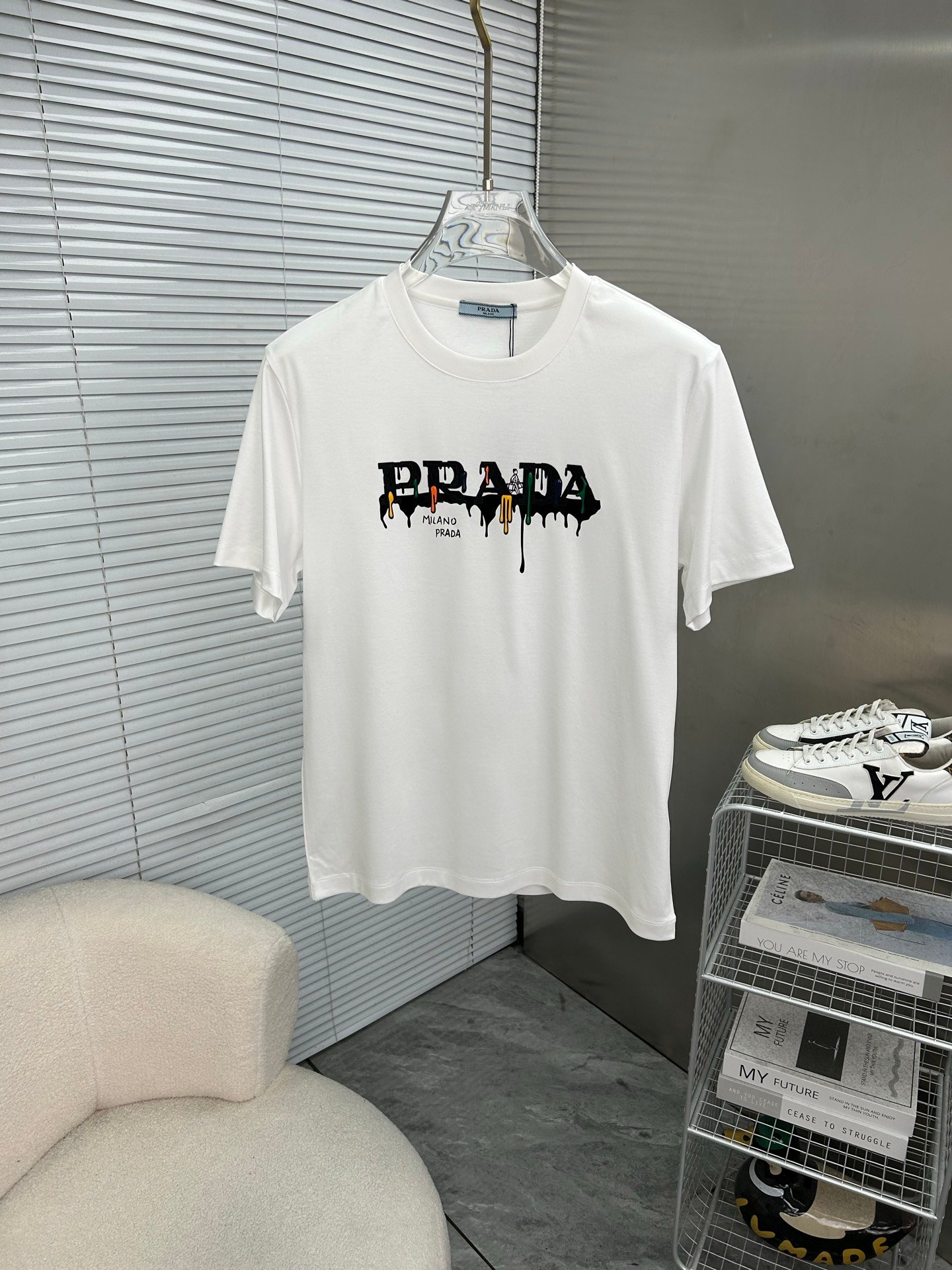 PRADA 2026 Spring/Summer Latest Short Sleeve Round Neck Shirt M6052803 - Image 3