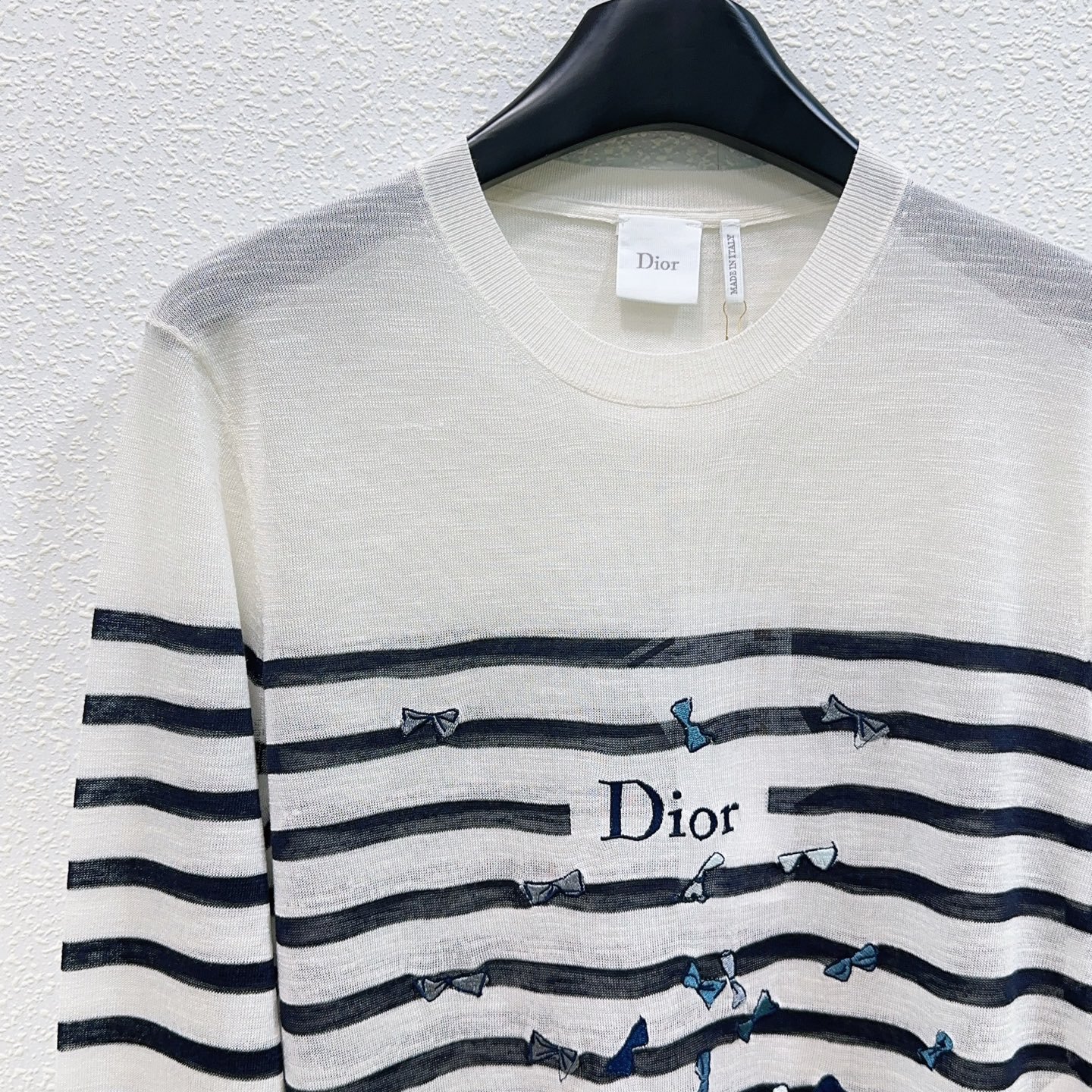Dio Dioriviera Dior Marinière Sweater White W6052903 - Image 5